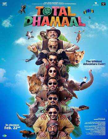 Total Dhamaal 2019 Hindi Movie DD2.0 1080p 720p 480p HDRip ESubs x264 HEVC
