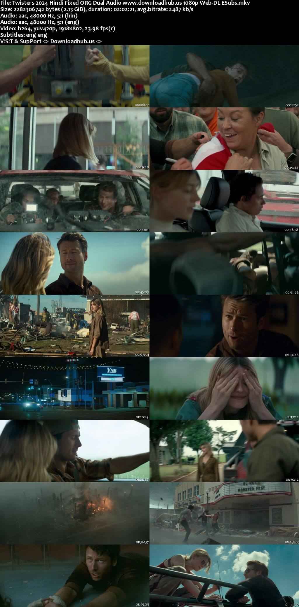 Twisters 2024 Hindi ORG Dual Audio Movie DD5.1 4k 1080p 720p 480p Web-DL ESubs x264 10bit HEVC Twisters 2024 Hindi ORG Dual Audio Movie DD5.1 4k 1080p 720p 480p Web-DL ESubs x264 10bit HEVC