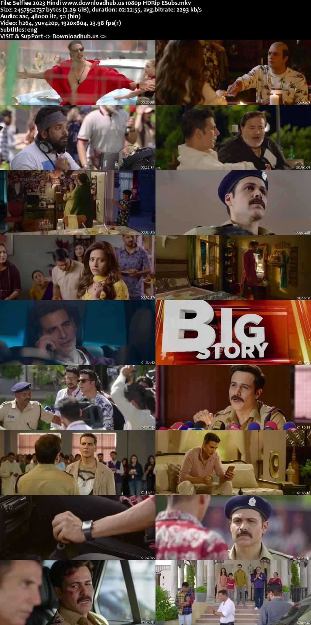 Selfiee 2023 Hindi Movie DD5.1 4k 1080p 720p 480p HDRip ESubs x264 HEVC