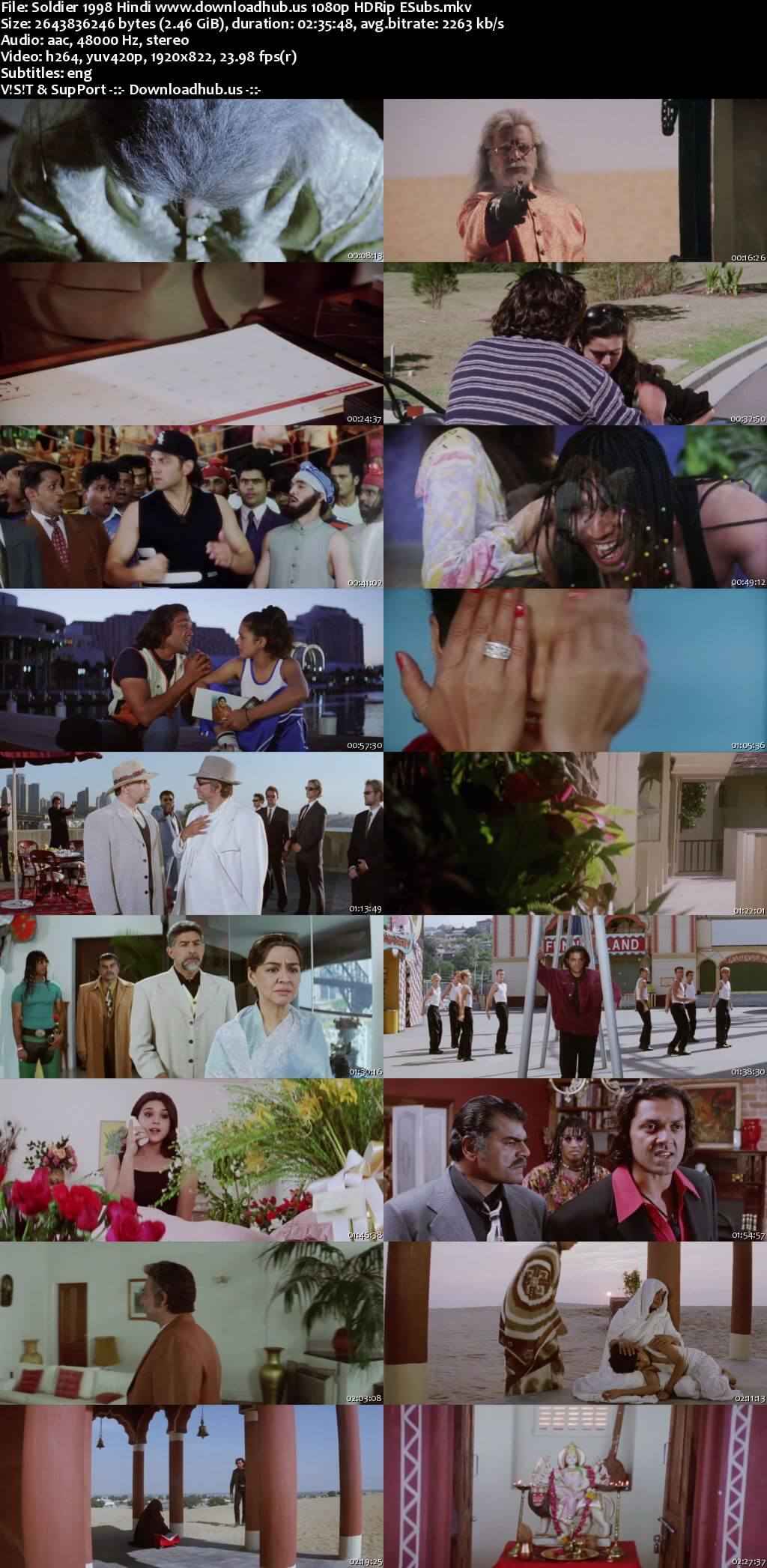 Soldier 1998 Hindi Movie DD2.0 1080p 720p 480p HDRip ESubs x264 HEVC Soldier 1998 Hindi Movie DD2.0 1080p 720p 480p HDRip ESubs x264 HEVC