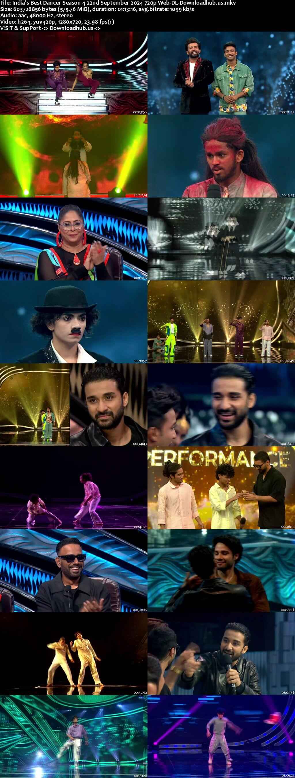 India's Best Dancer Season 4 22 September 2024 Episode 22 Web-DL 720p 480p