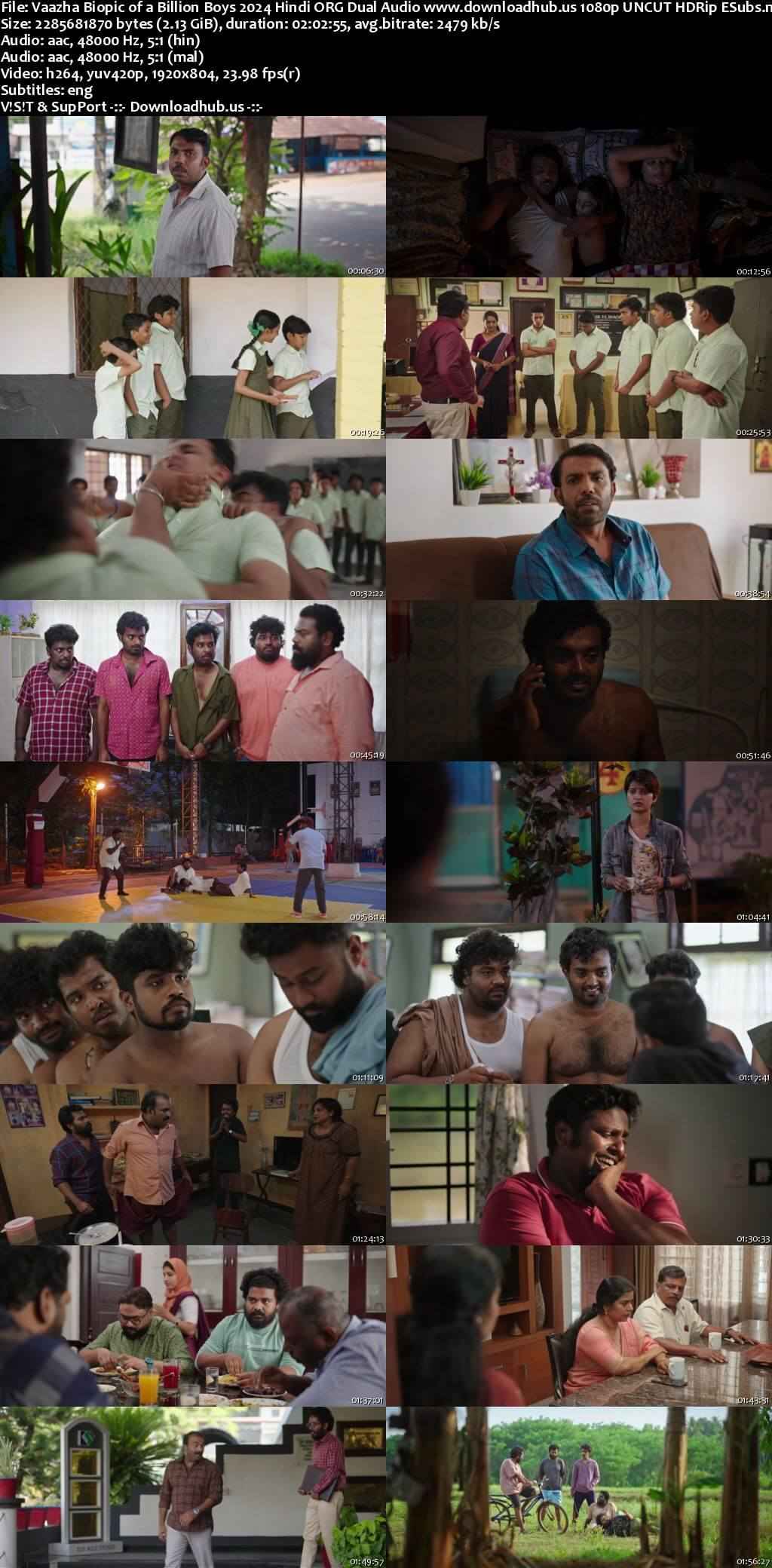 Vaazha Biopic of a Billion Boys 2024 Hindi ORG Dual Audio Movie DD5.1 4k 1080p 720p 480p UNCUT HDRip ESubs x264 HEVC