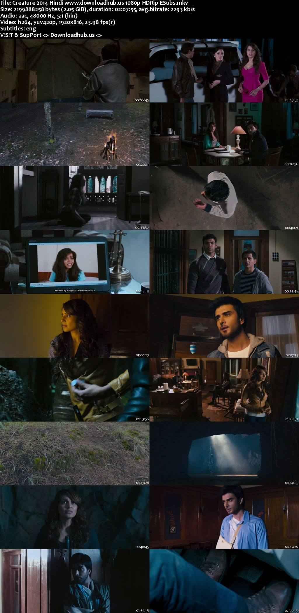 Creature 2014 Hindi Movie DD5.1 1080p 720p 480p HDRip ESubs x264 HEVC