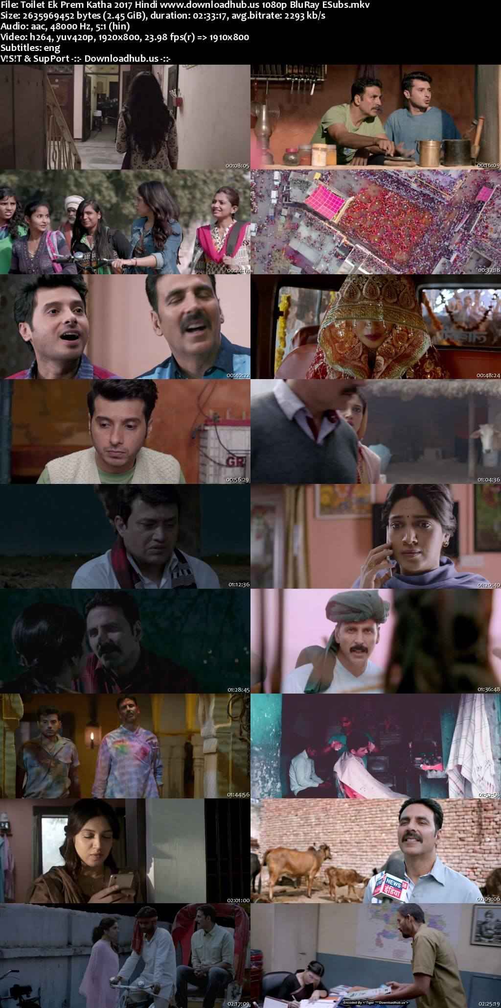 Toilet Ek Prem Katha 2017 Hindi Movie DD5.1 1080p 720p 480p BluRay ESubs x264 HEVC Toilet Ek Prem Katha 2017 Hindi Movie DD5.1 1080p 720p 480p BluRay ESubs x264 HEVC