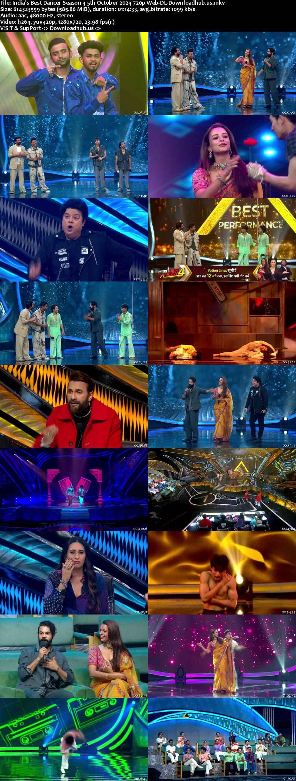India's Best Dancer Season 4 5 October 2024 Episode 25 Web-DL 720p 480p
