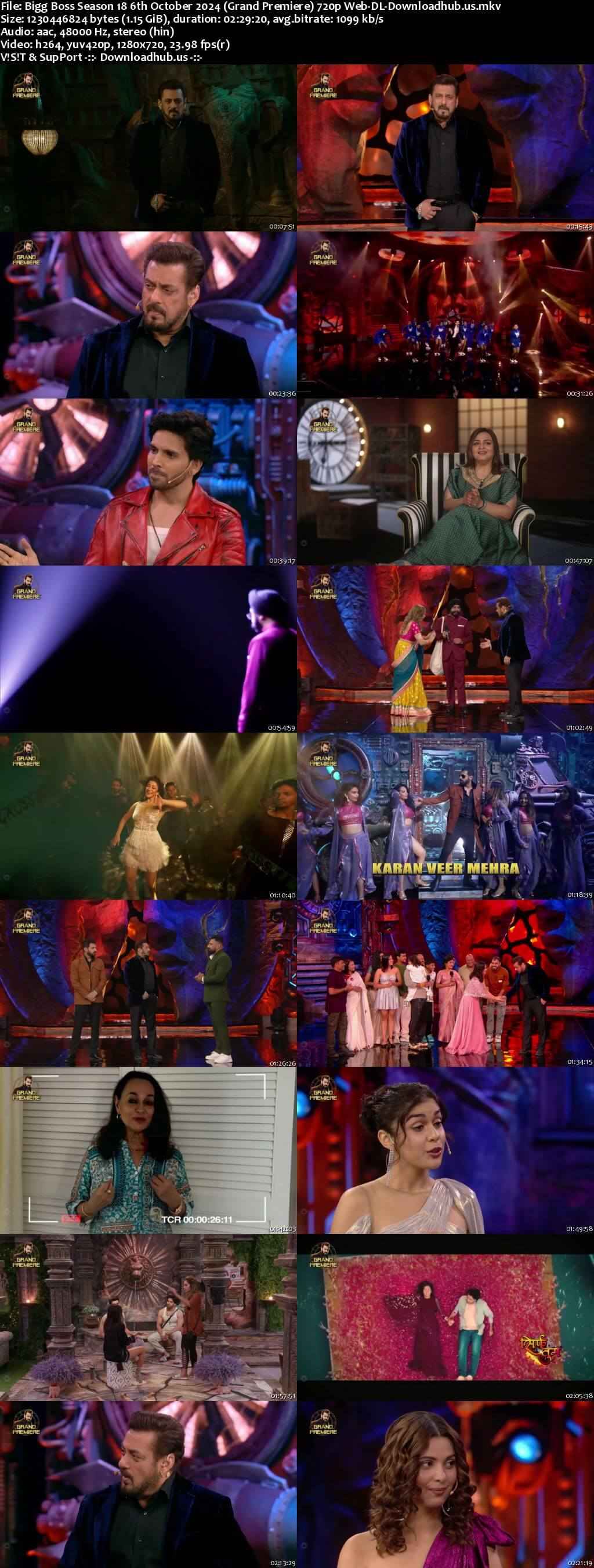 Bigg Boss Season 18 6 October 2024 Episode 1 Web-DL 720p 480p