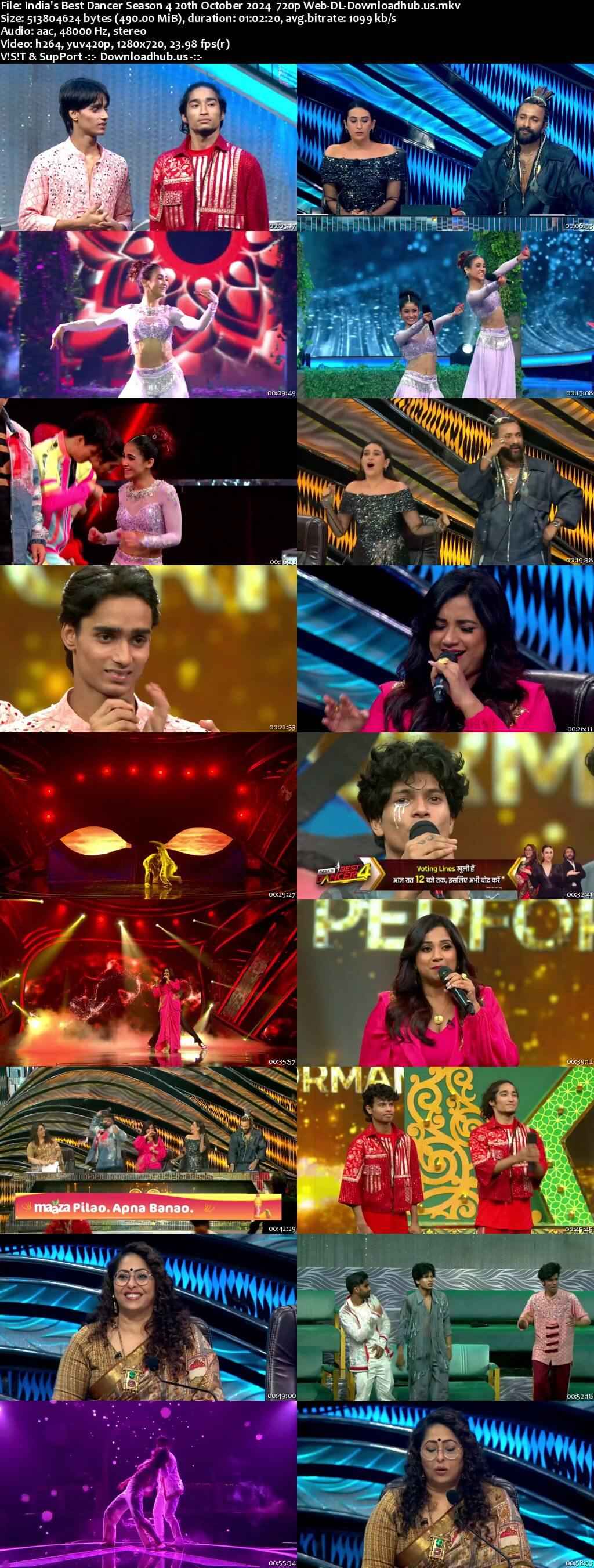 India's Best Dancer Season 4 20 October 2024 Episode 30 Web-DL 720p 480p