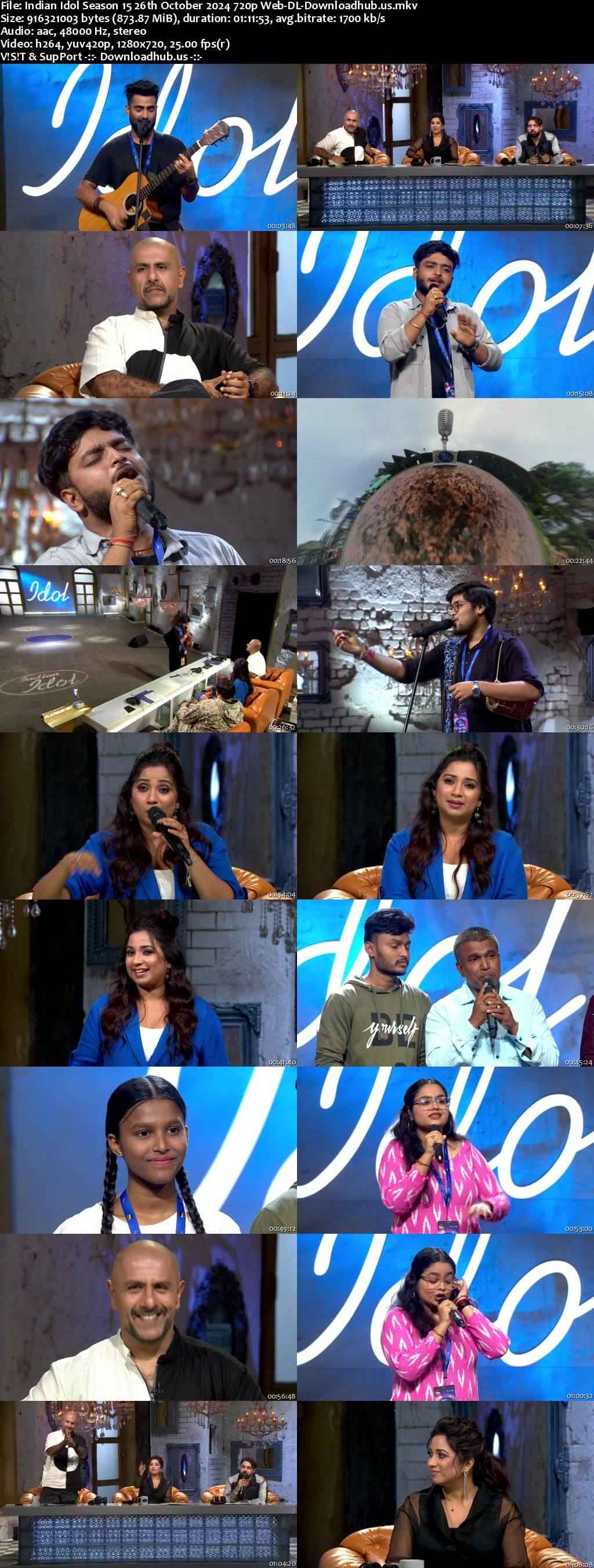 Indian Idol Season 15 26 October 2024 Episode 1 Web-DL 720p 480p