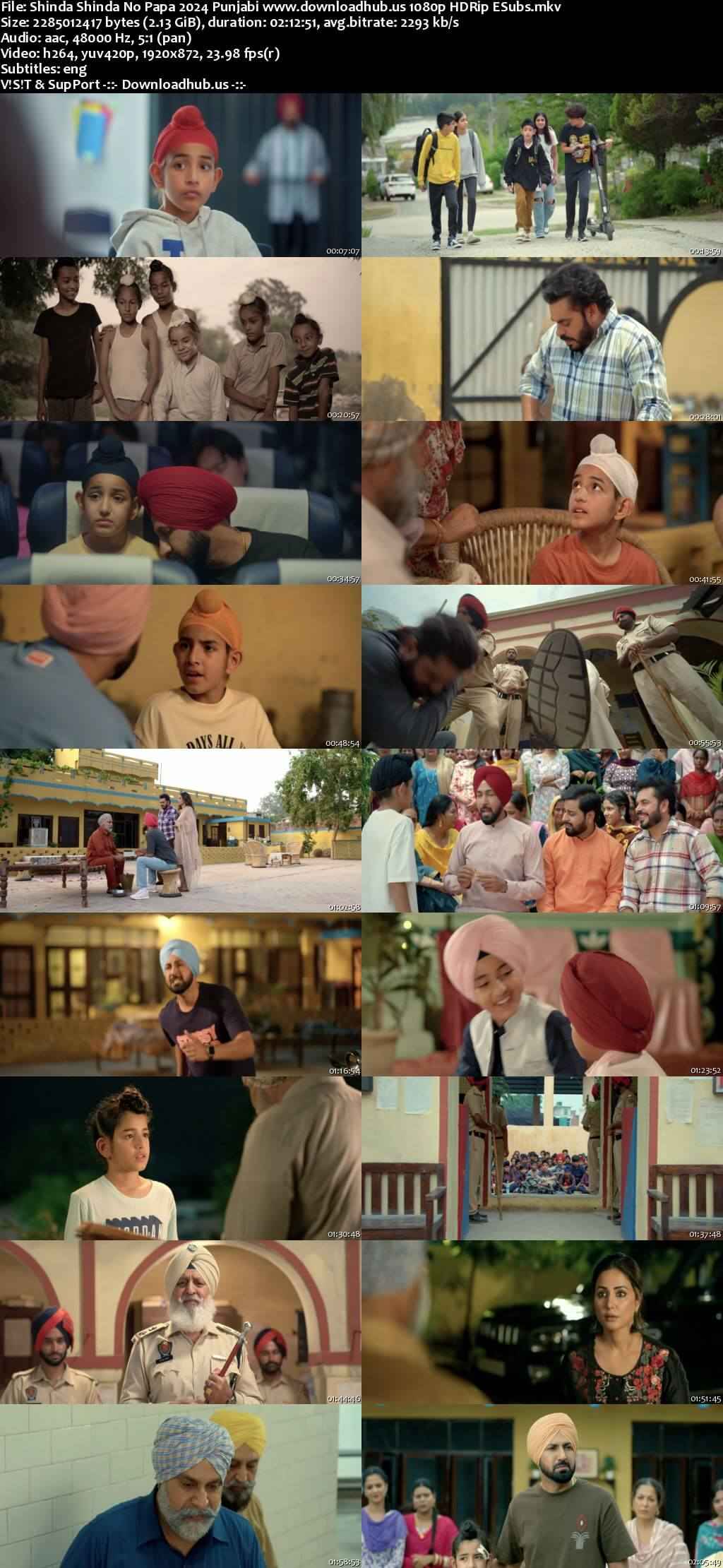 Shinda Shinda No Papa 2024 Punjabi DD5.1 Movie 1080p 720p 480p HDRip ESubs HEVC