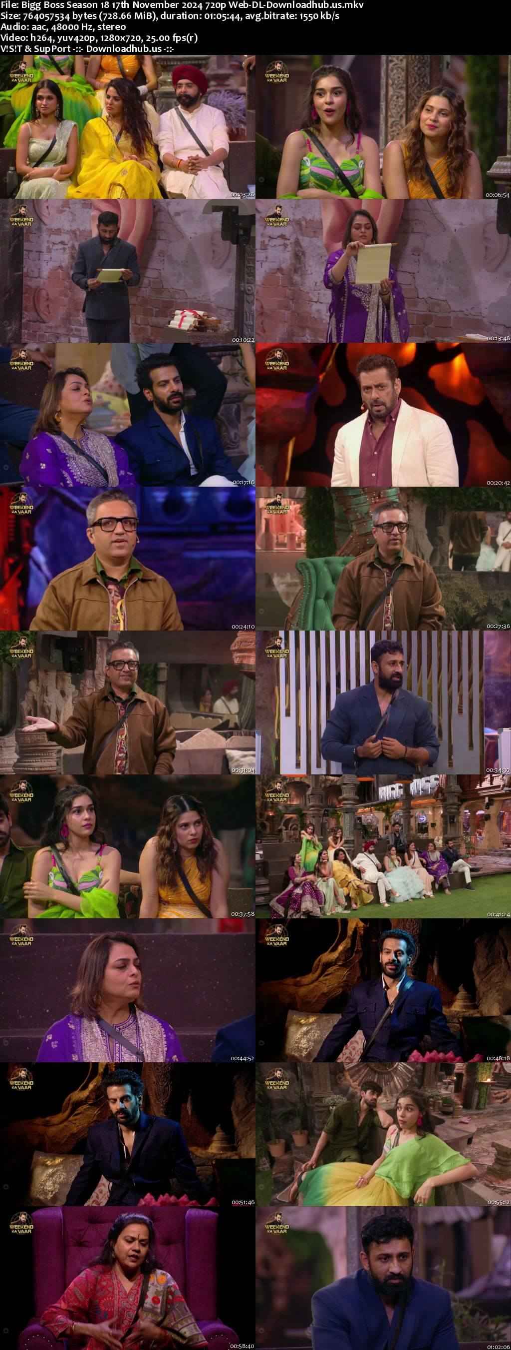 Bigg Boss Season 18 17 November 2024 Episode 43 Web-DL 720p 480p