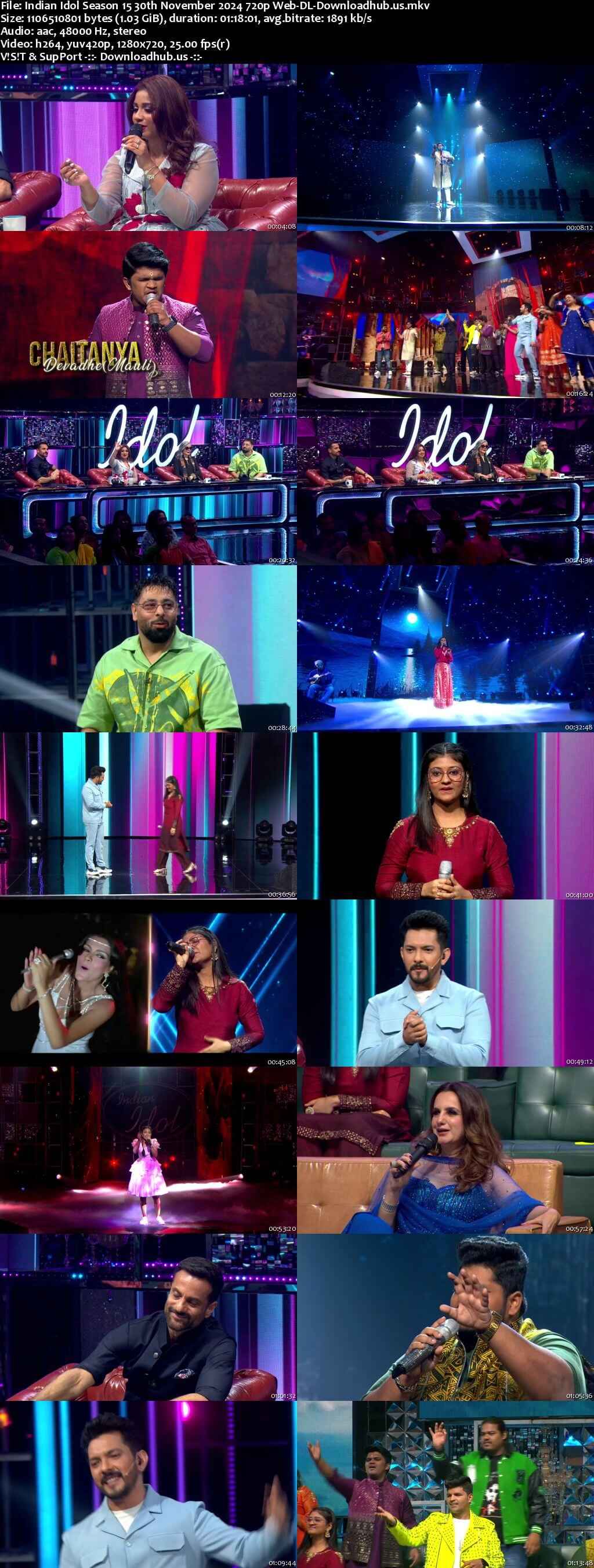 Indian Idol Season 15 30 November 2024 Episode 11 Web-DL 720p 480p