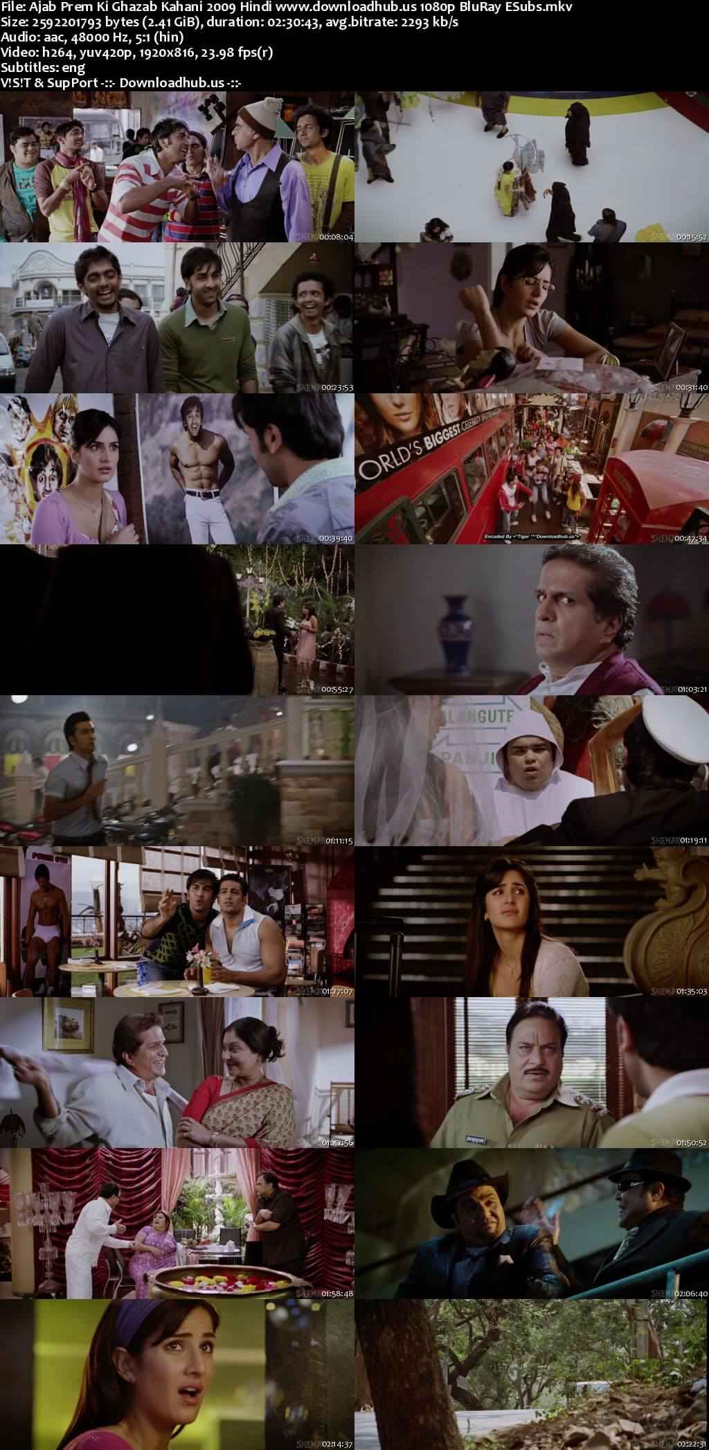 Ajab Prem Ki Ghazab Kahani 2009 Hindi Movie DD5.1 1080p 720p 480p BluRay ESubs x264 HEVC