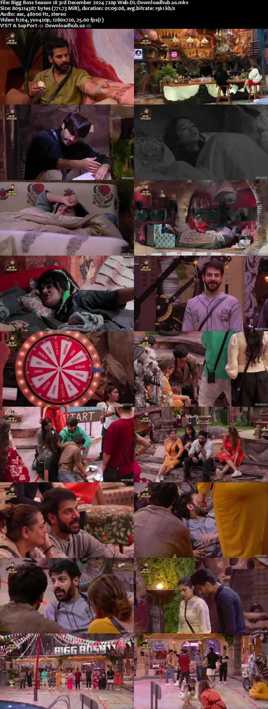 Bigg Boss Season 18 3 December 2024 Episode 59 Web-DL 720p 480p