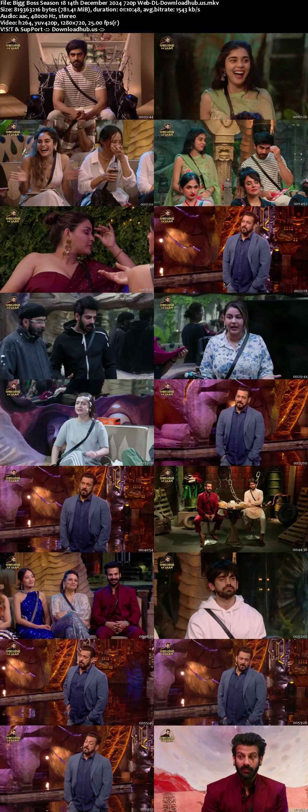 Bigg Boss Season 18 14 December 2024 Episode 70 Web-DL 720p 480p