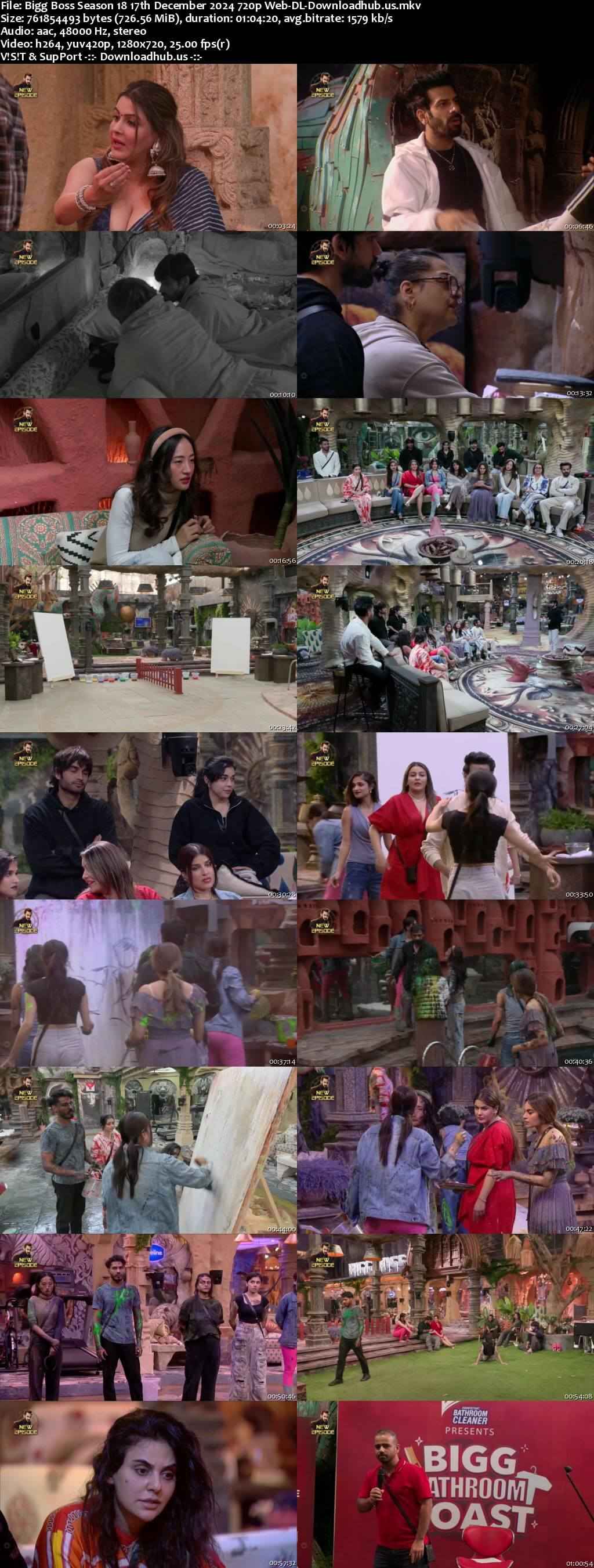 Bigg Boss Season 18 17 December 2024 Episode 73 Web-DL 720p 480p