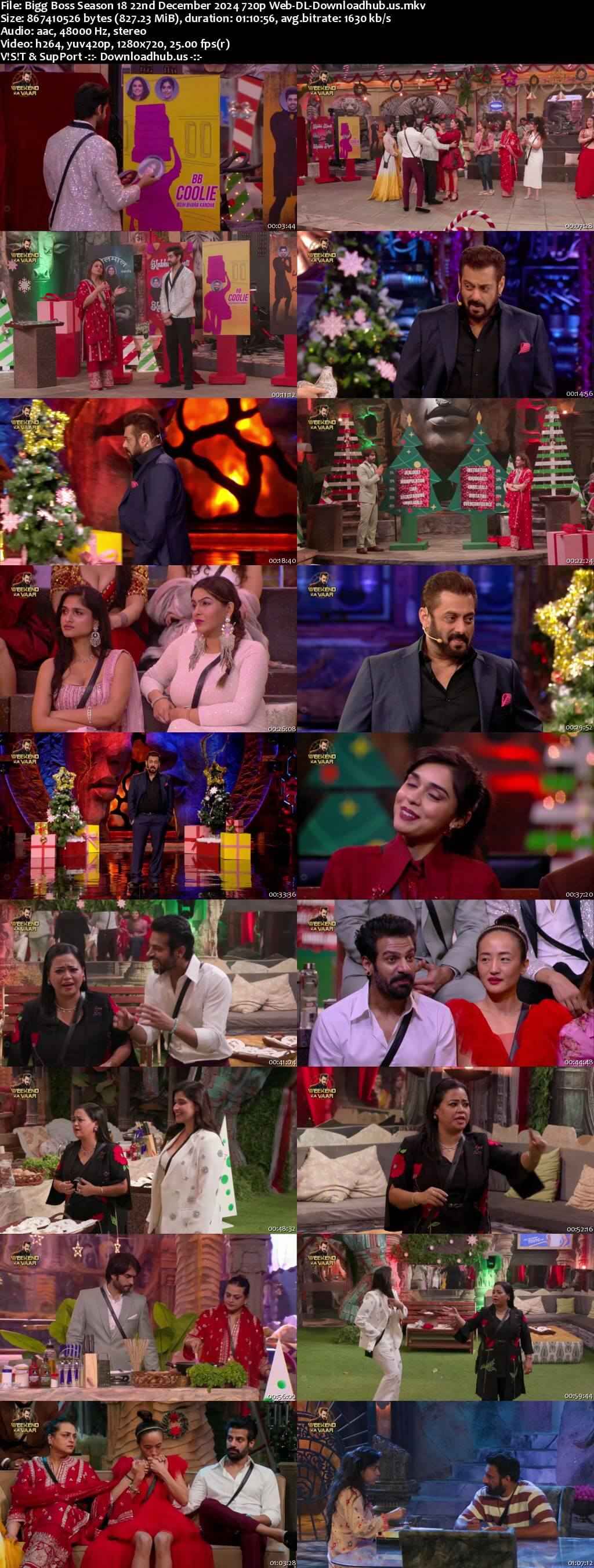 Bigg Boss Season 18 22 December 2024 Episode 78 Web-DL 720p 480p Bigg Boss Season 18 22 December 2024 Episode 78 Web-DL 720p 480p