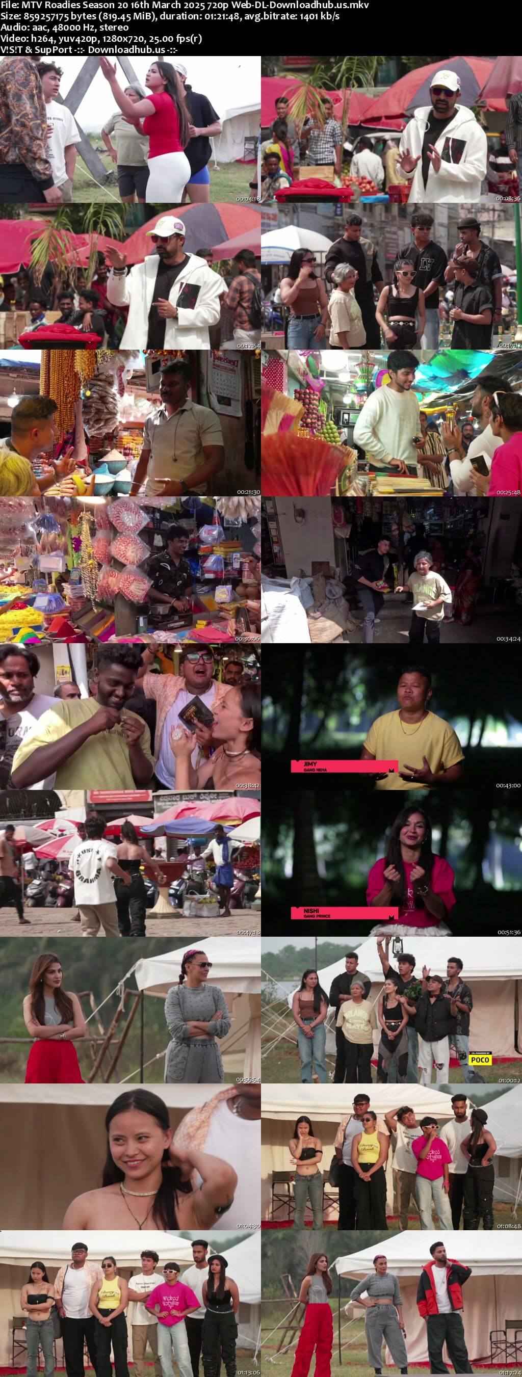 MTV Roadies Season 20 16 March 2025 Episode 20 Web-DL 720p 480p MTV Roadies Season 20 16 March 2025 Episode 20 Web-DL 720p 480p