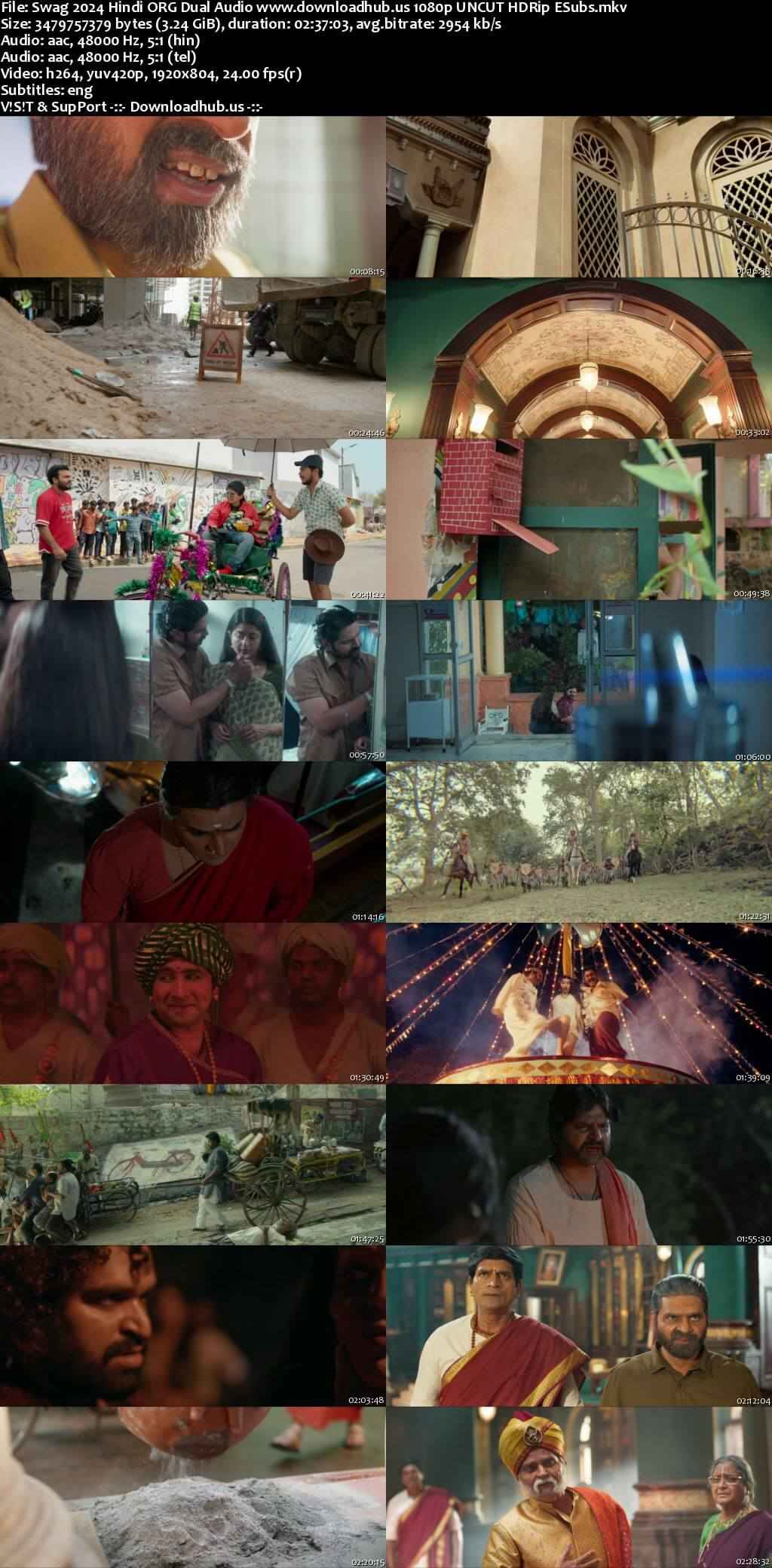 Swag 2024 Hindi ORG Dual Audio Movie DD5.1 4k 1080p 720p 480p UNCUT HDRip ESubs HEVC Swag 2024 Hindi ORG Dual Audio Movie DD5.1 4k 1080p 720p 480p UNCUT HDRip ESubs HEVC
