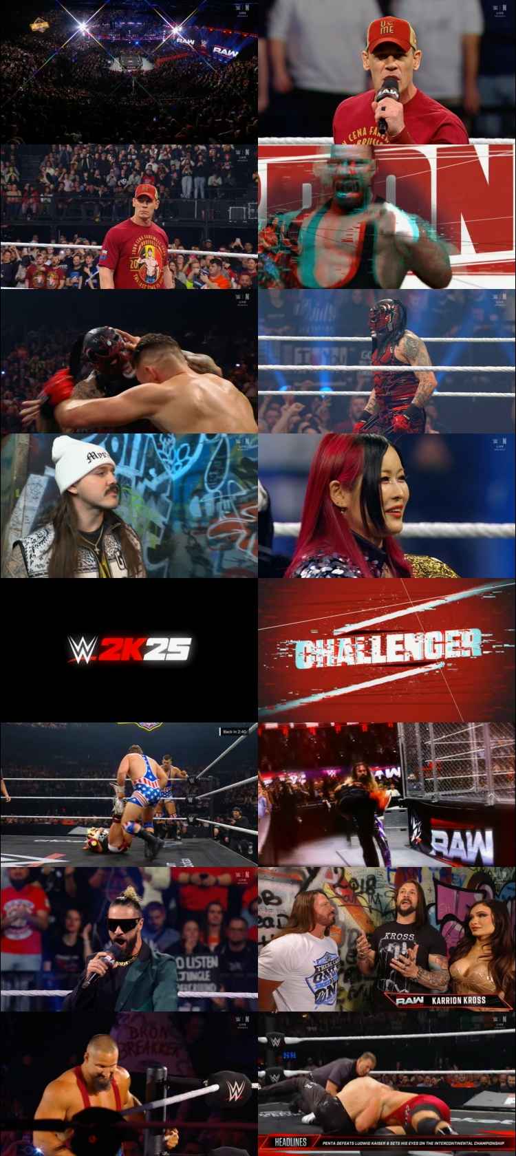 WWE Monday Night Raw 30th December 2024 1080p 720p 550MB WEBRip 480p