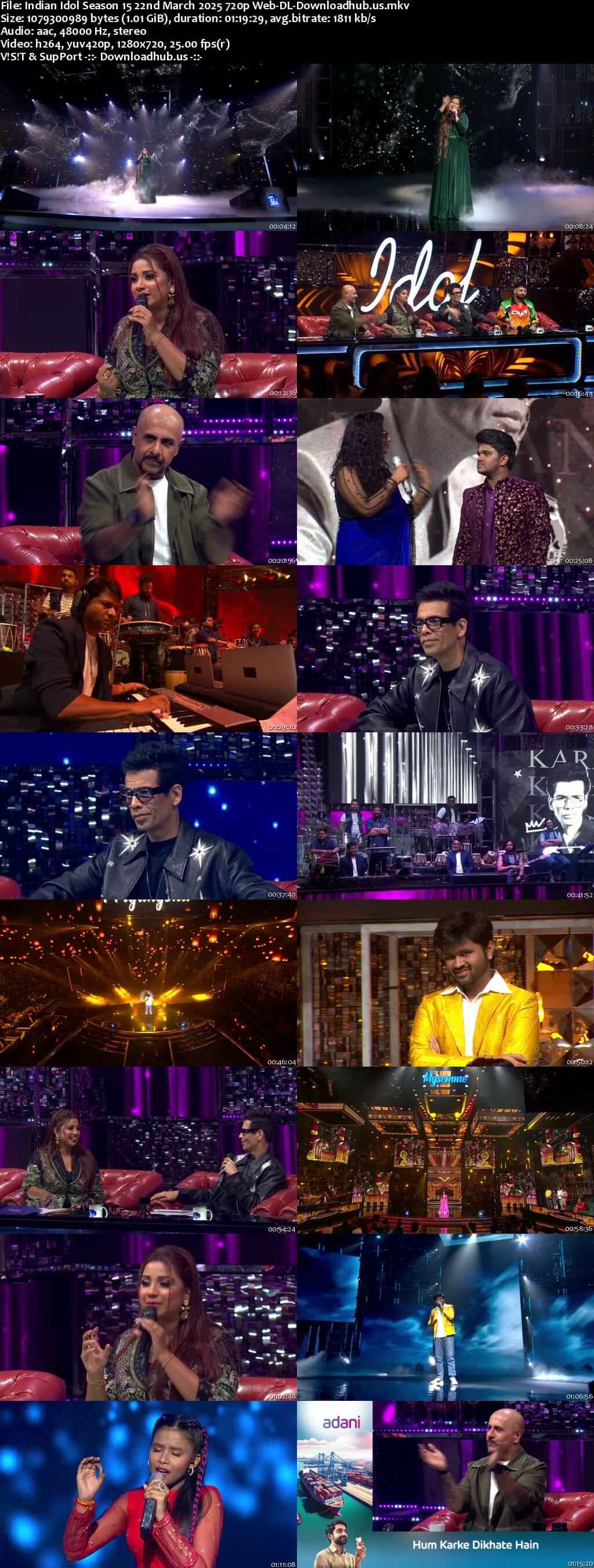 Indian Idol Season 15 22 March 2025 Episode 43 Web-DL 720p 480p Indian Idol Season 15 22 March 2025 Episode 43 Web-DL 720p 480p