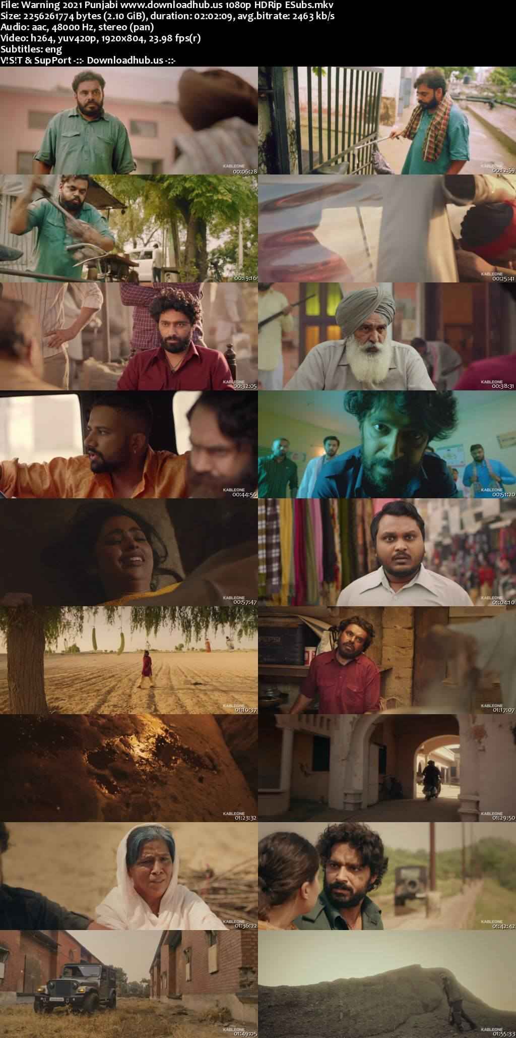Warning 2021 Punjabi Movie DD2.0 1080p 720p 480p HDRip ESubs HEVC