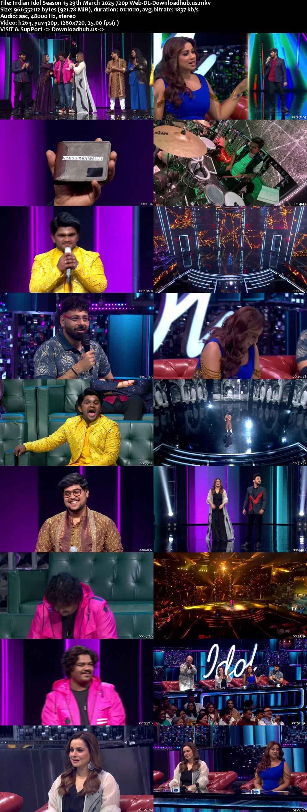 Indian Idol Season 15 29 March 2025 Episode 45 Web-DL 720p 480p