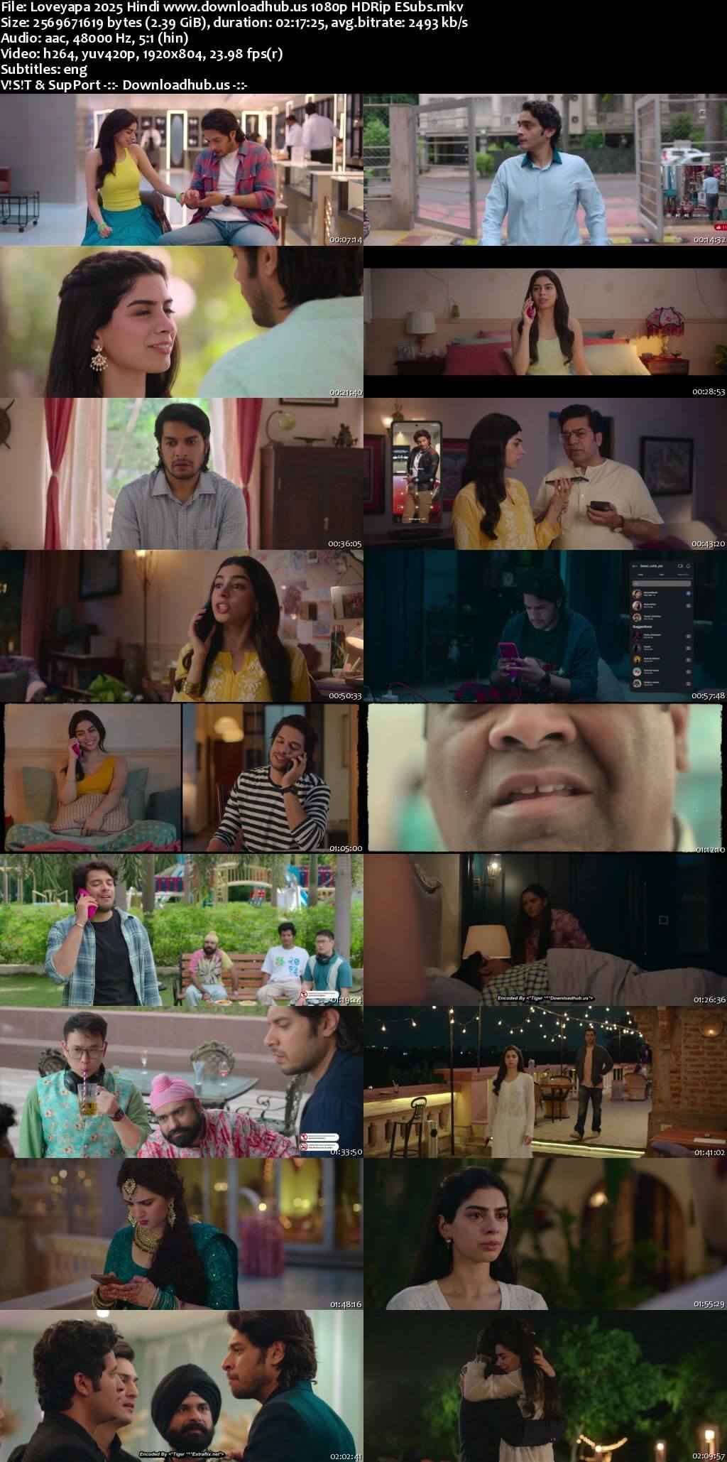 Loveyapa 2025 Hindi Movie DD5.1 4k 1080p 720p 480p HDRip ESubs x264 HEVC