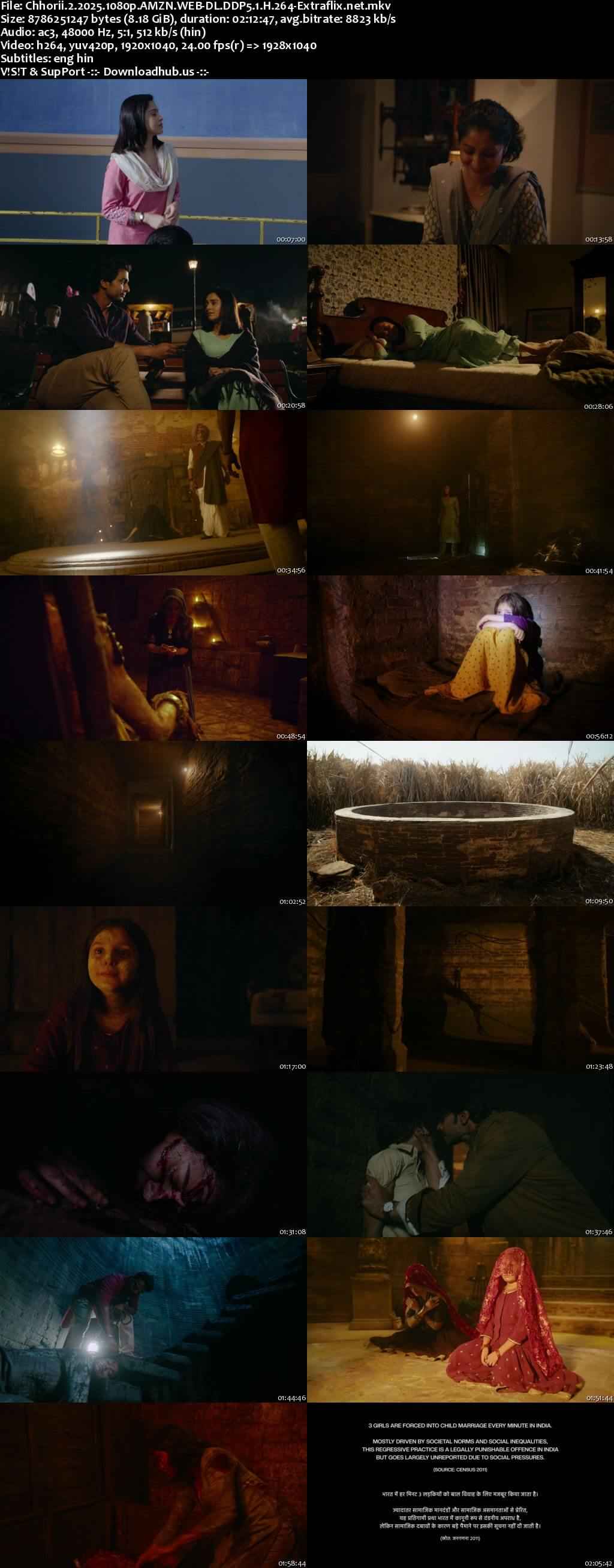 Chhorii 2 2025 Hindi Movie DD5.1 4k 1080p 720p 480p HDRip ESubs x264 HEVC