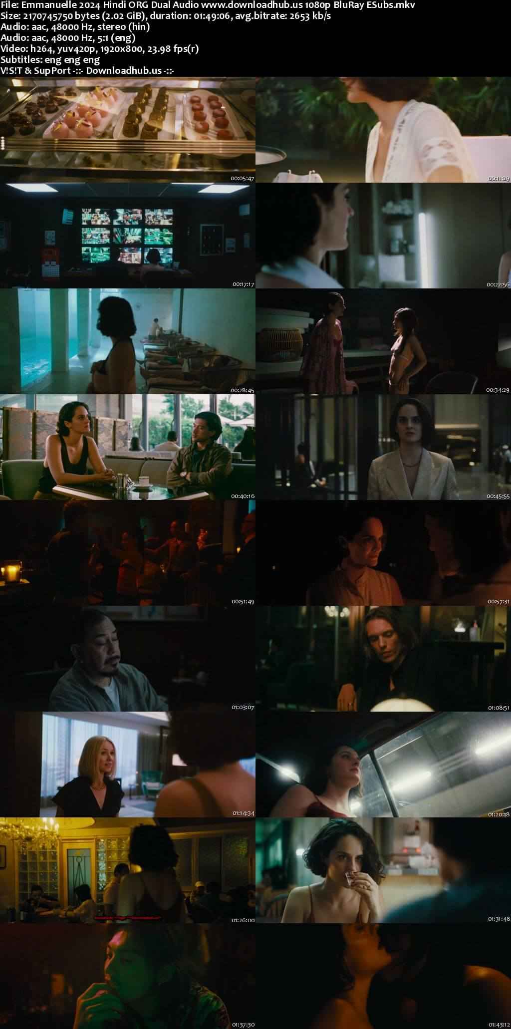 Emmanuelle 2024 Hindi ORG Dual Audio Movie DD2.0 4k 1080p 720p 480p BluRay ESubs x264 HEVC
