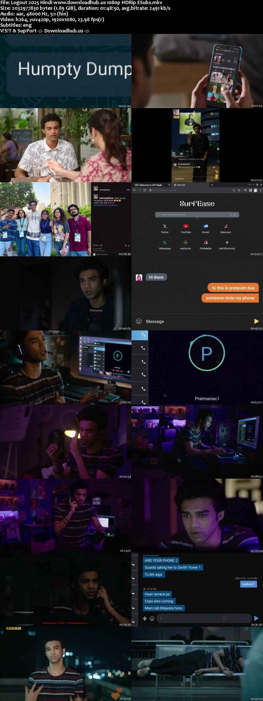 Logout 2025 Hindi Movie DD5.1 1080p 720p 480p HDRip ESubs x264 HEVC