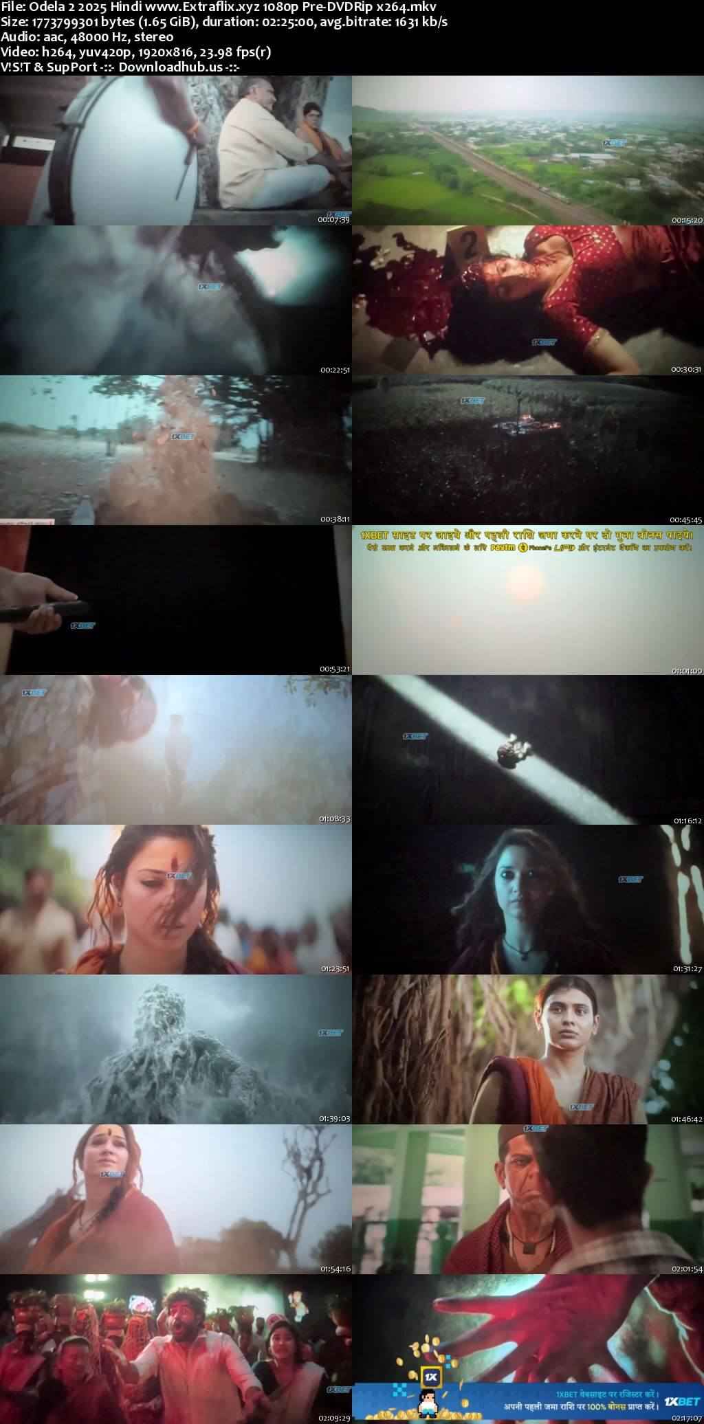 Odela 2 2025 Hindi Movie 1080p 720p 480p Pre-DVDRip x264