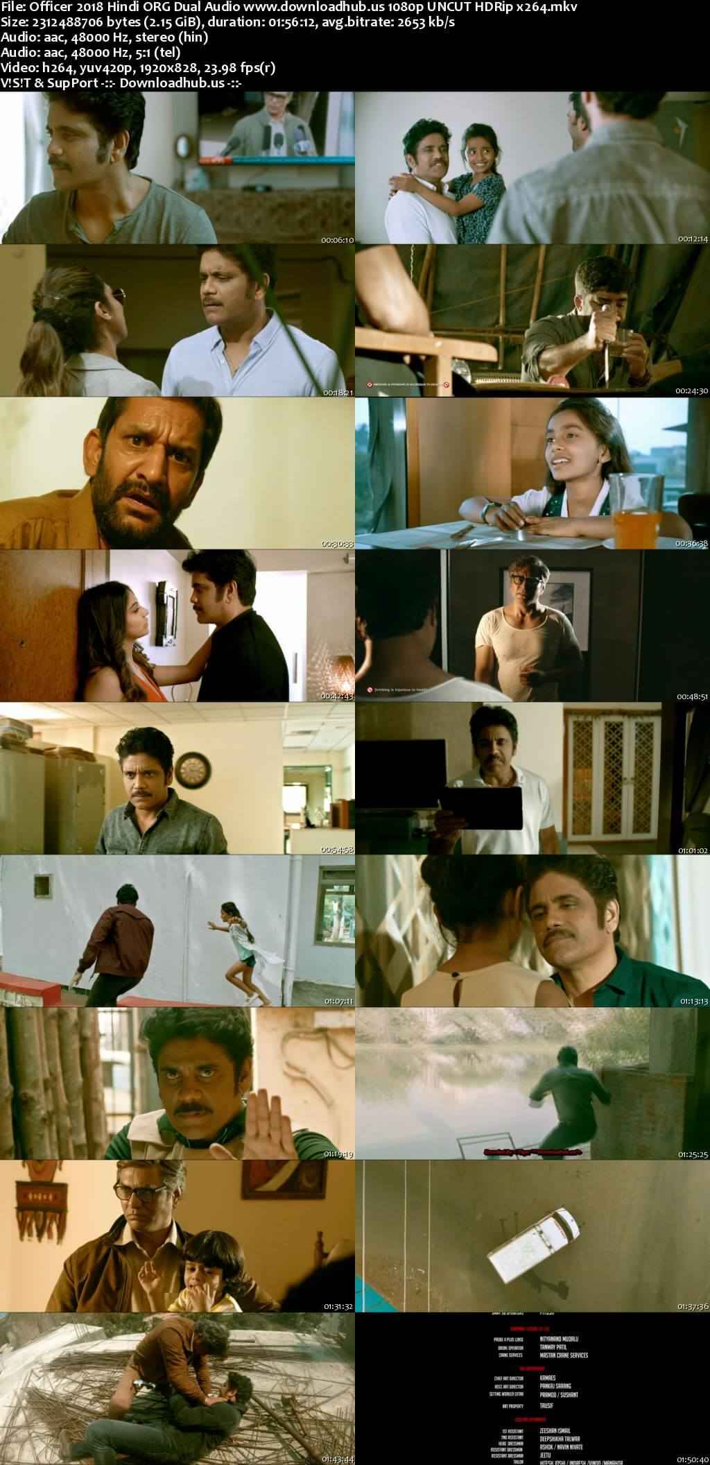 Officer 2018 Hindi ORG Dual Audio Movie DD2.0 1080p 720p 480p UNCUT HDRip x264 HEVC