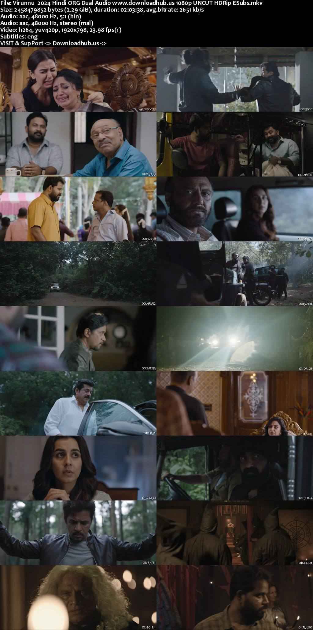 Virunnu 2024 Hindi ORG Dual Audio Movie DD5.1 1080p 720p 480p UNCUT HDRip ESubs x264 HEVC Virunnu 2024 Hindi ORG Dual Audio Movie DD5.1 1080p 720p 480p UNCUT HDRip ESubs x264 HEVC