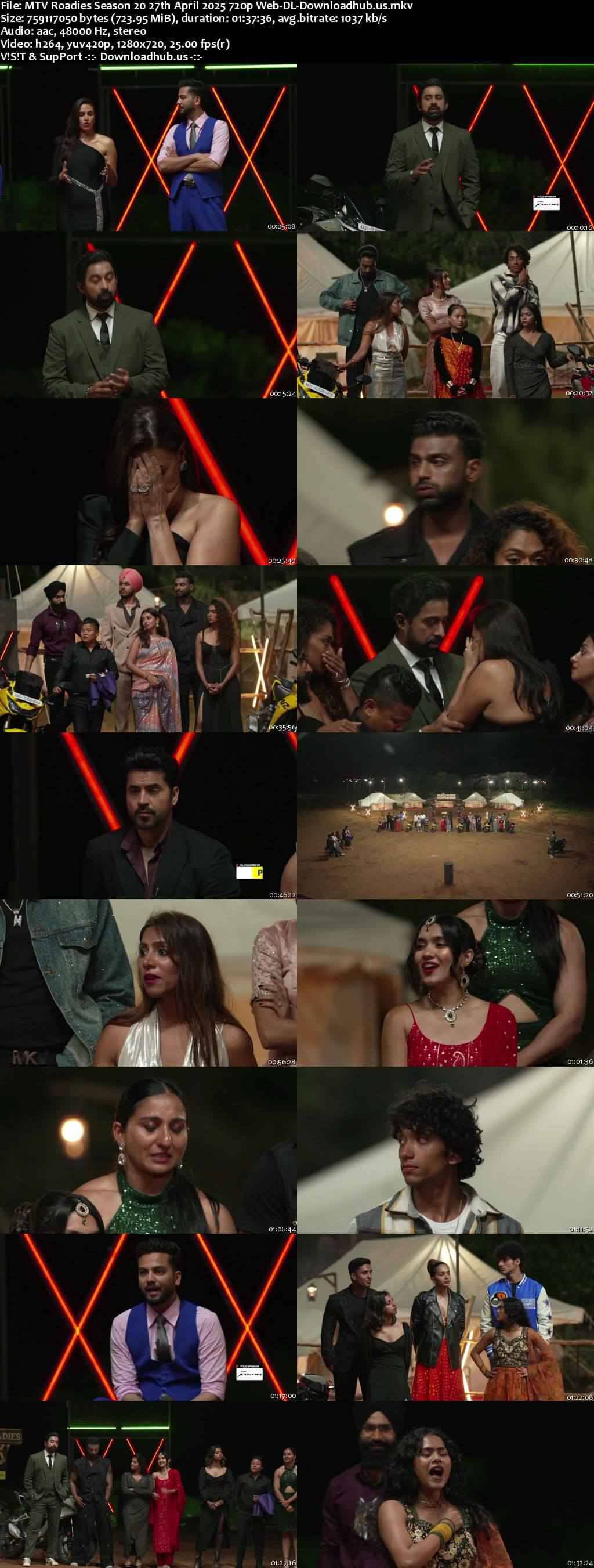 MTV Roadies Season 20 27 April 2025 Episode 32 Web-DL 720p 480p MTV Roadies Season 20 27 April 2025 Episode 32 Web-DL 720p 480p