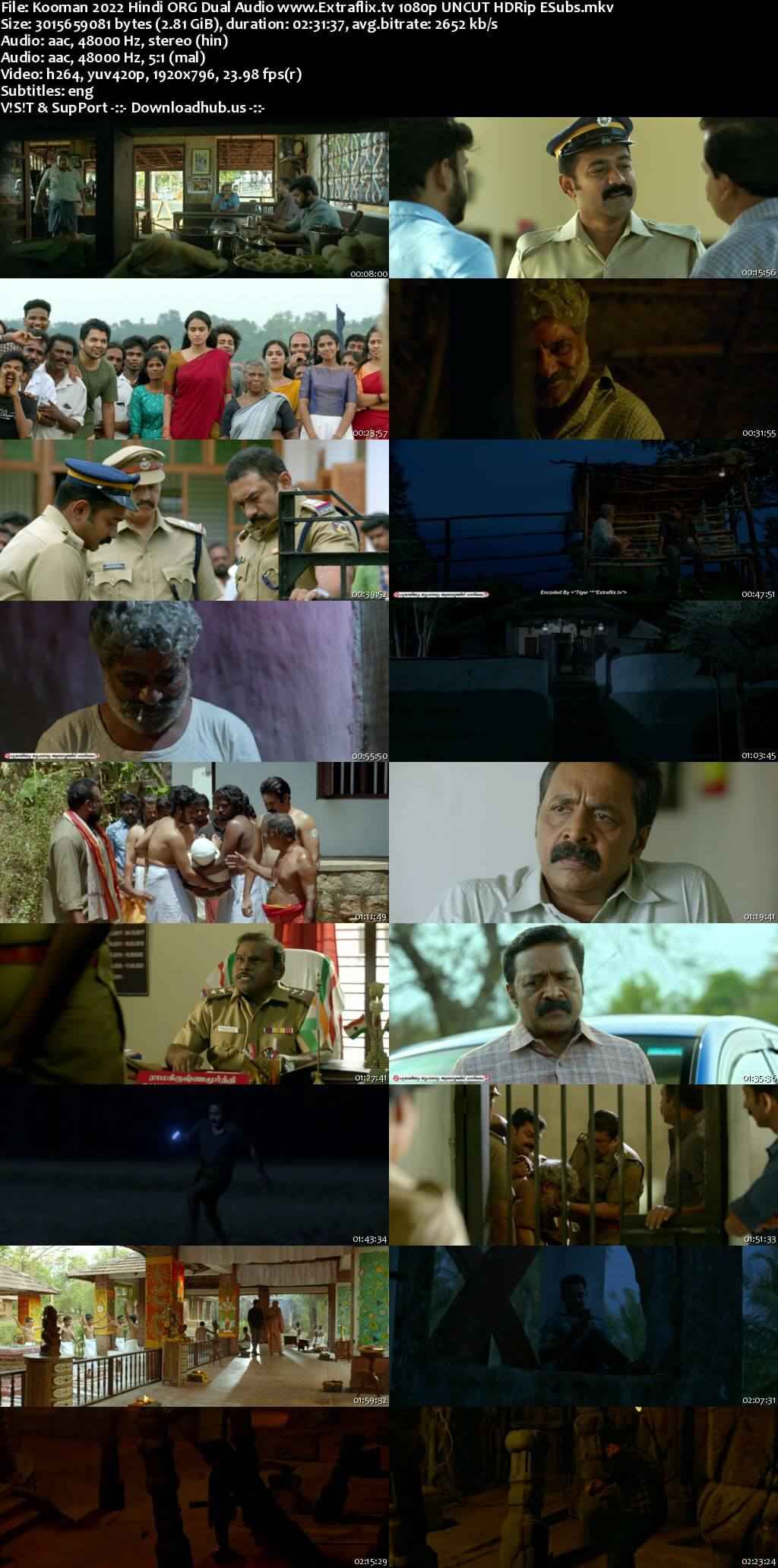 Kooman 2022 Hindi ORG Dual Audio Movie DD2.0 4k 1080p 720p 480p UNCUT HDRip ESubs x264 HEVC