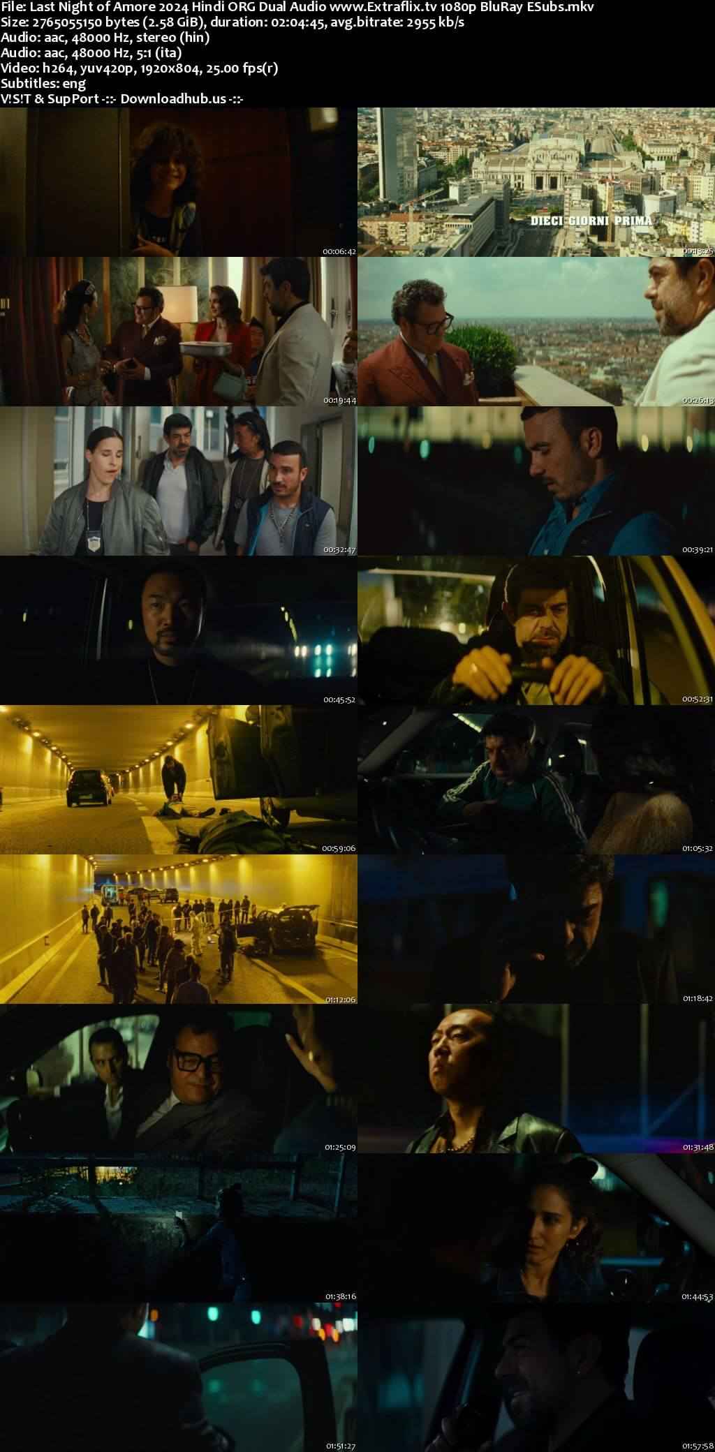 Last Night of Amore 2024 Hindi ORG Dual Audio Movie DD2.0 1080p 720p 480p BluRay ESubs x264 HEVC Last Night of Amore 2024 Hindi ORG Dual Audio Movie DD2.0 1080p 720p 480p BluRay ESubs x264 HEVC