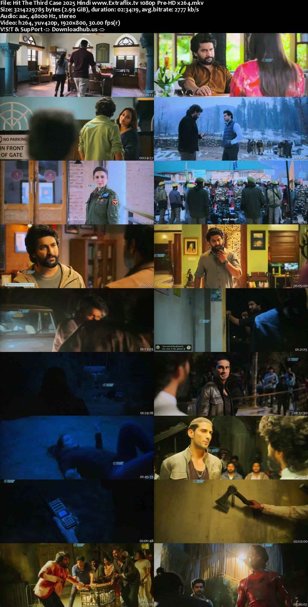 Hit The Third Case 2025 Hindi Movie 1080p 720p 480p Pre-HD x264 HEVC