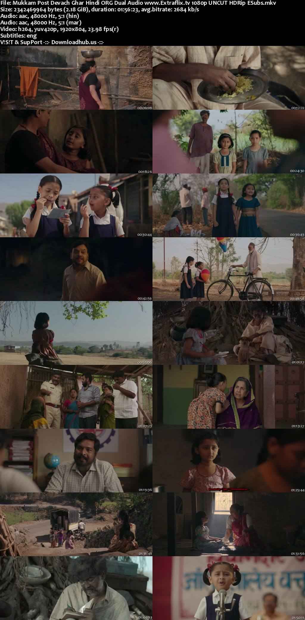 Mukkam Post Devach Ghar Hindi ORG Dual Audio Movie DD5.1 1080p 720p 480p UNCUT HDRip ESubs x264 HEVC