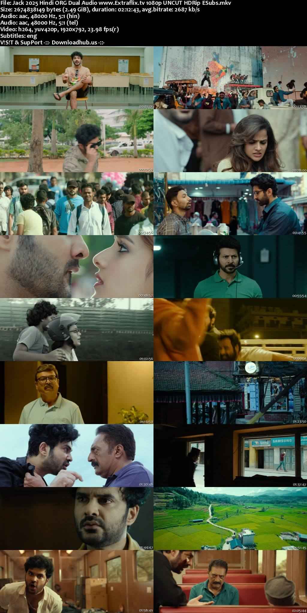 Jack 2025 Hindi ORG Dual Audio Movie DD5.1 1080p 720p 480p UNCUT HDRip ESubs HEVC