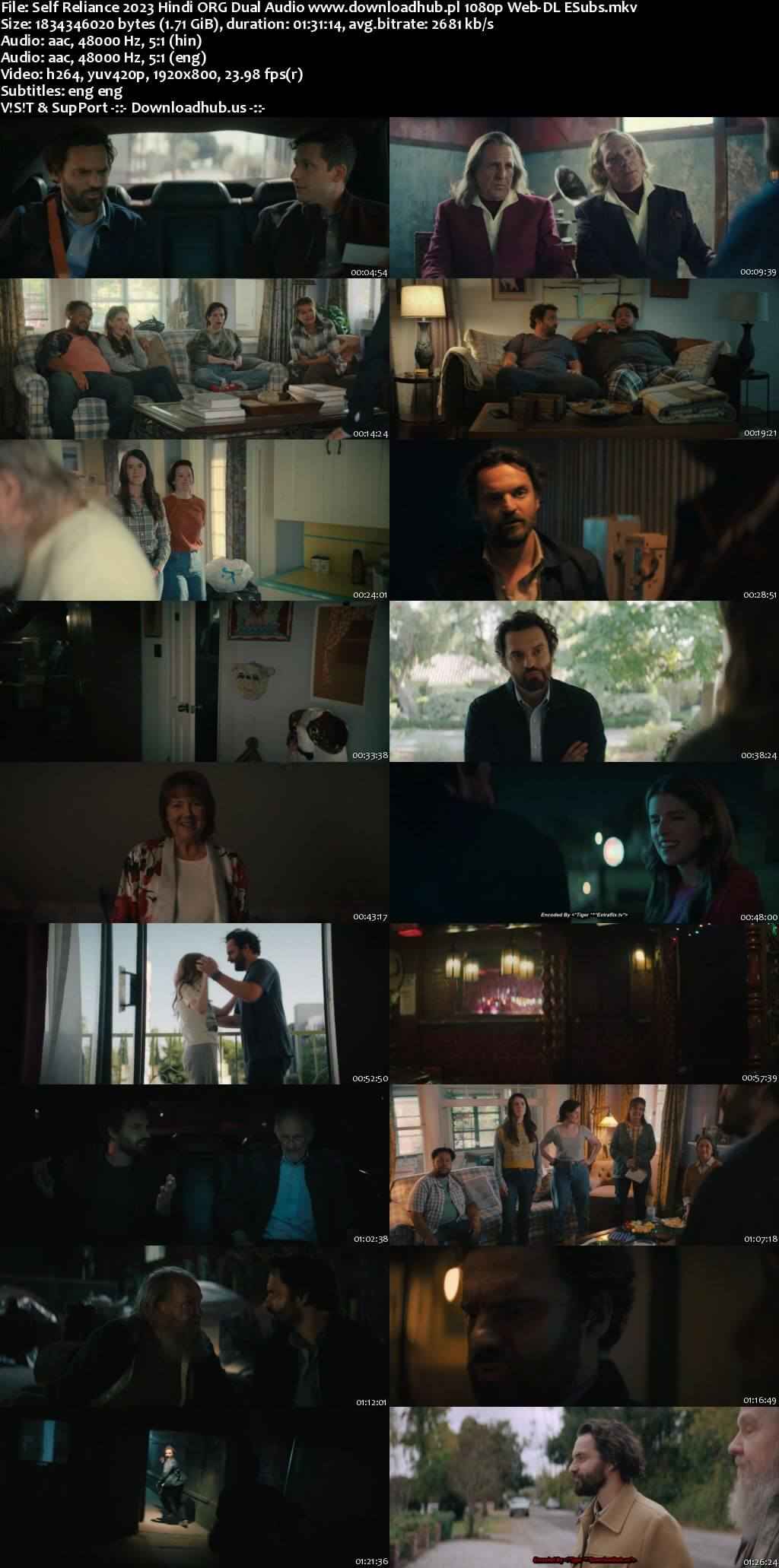 Self Reliance 2023 Hindi ORG Dual Audio Movie DD5.1 4k 1080p 720p 480p Web-DL ESubs x264 HEVC