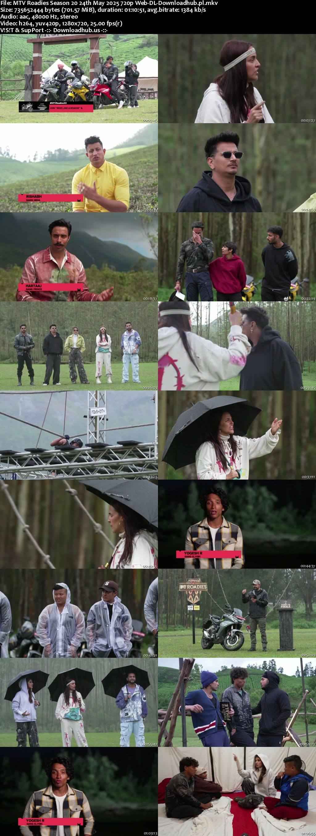 MTV Roadies Season 20 24 May 2025 Episode 39 Web-DL 720p 480p