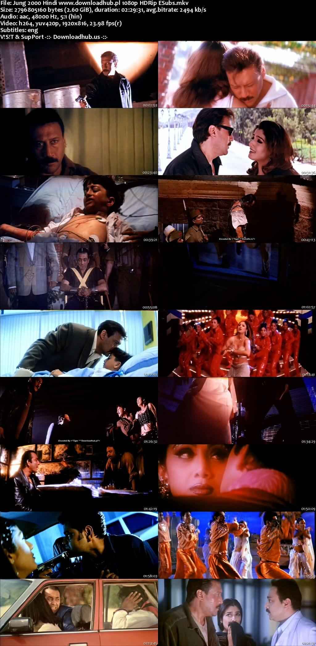 Jung 2000 Hindi Movie DD5.1 1080p 720p 480p HDRip ESubs x264 HEVC