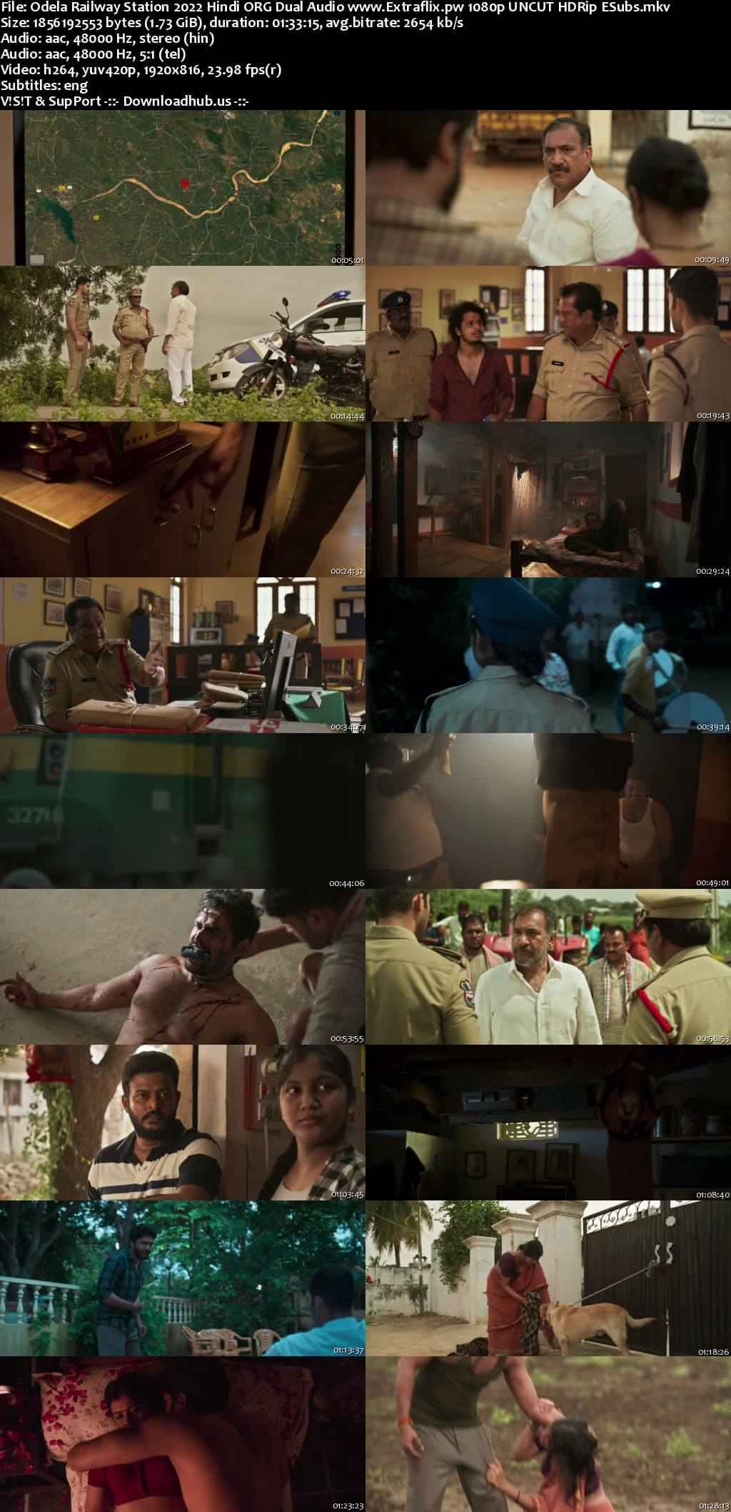 Odela Railway Station 2022 Hindi ORG Dual Audio Movie DD2.0 4k 1080p 720p 480p UNCUT HDRip ESubs x264 HEVC
