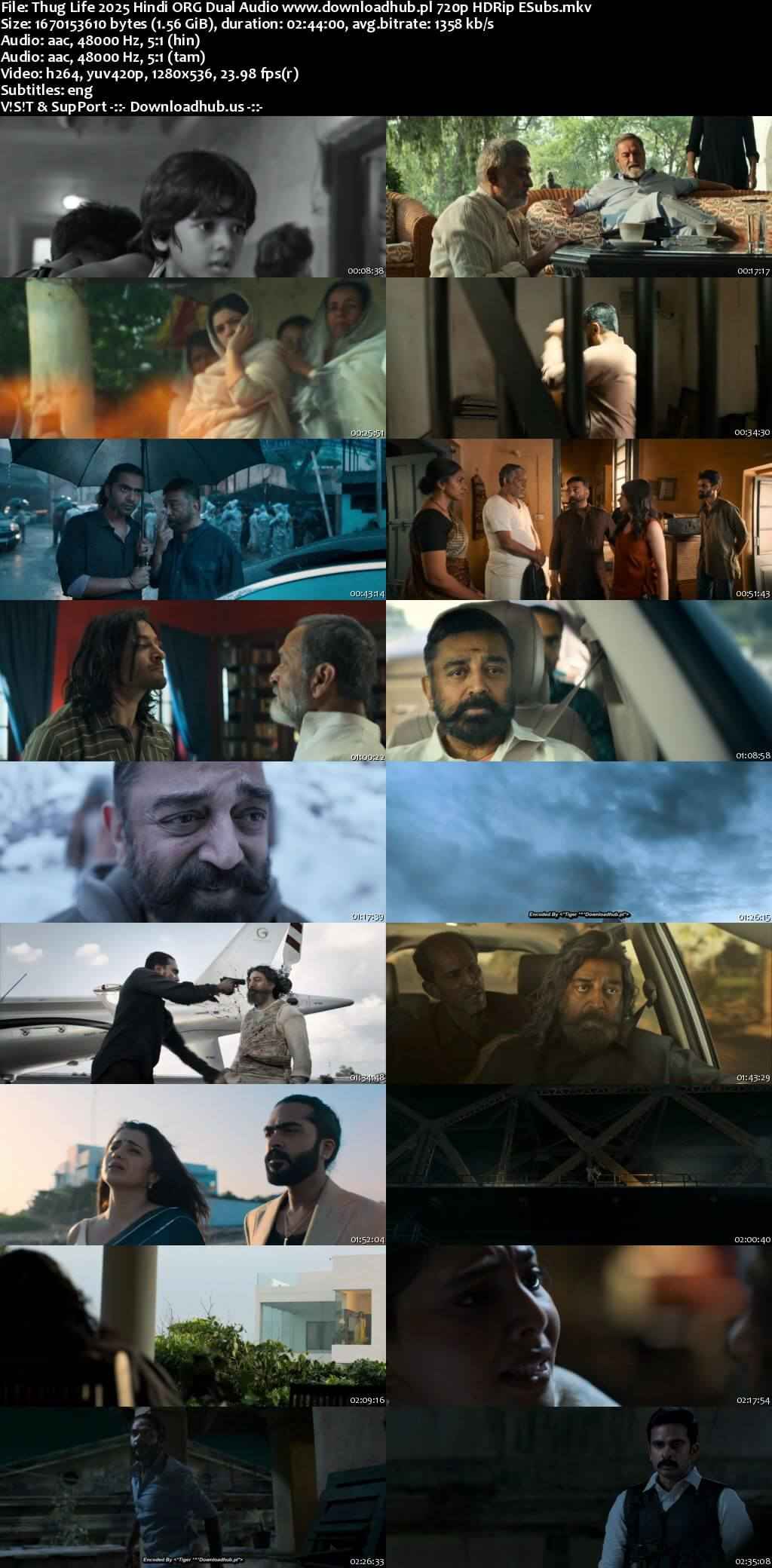 Thug Life 2025 Hindi ORG Dual Audio Movie DD5.1 4k 1080p 720p 480p UNCUT HDRip ESubs x264 HEVC