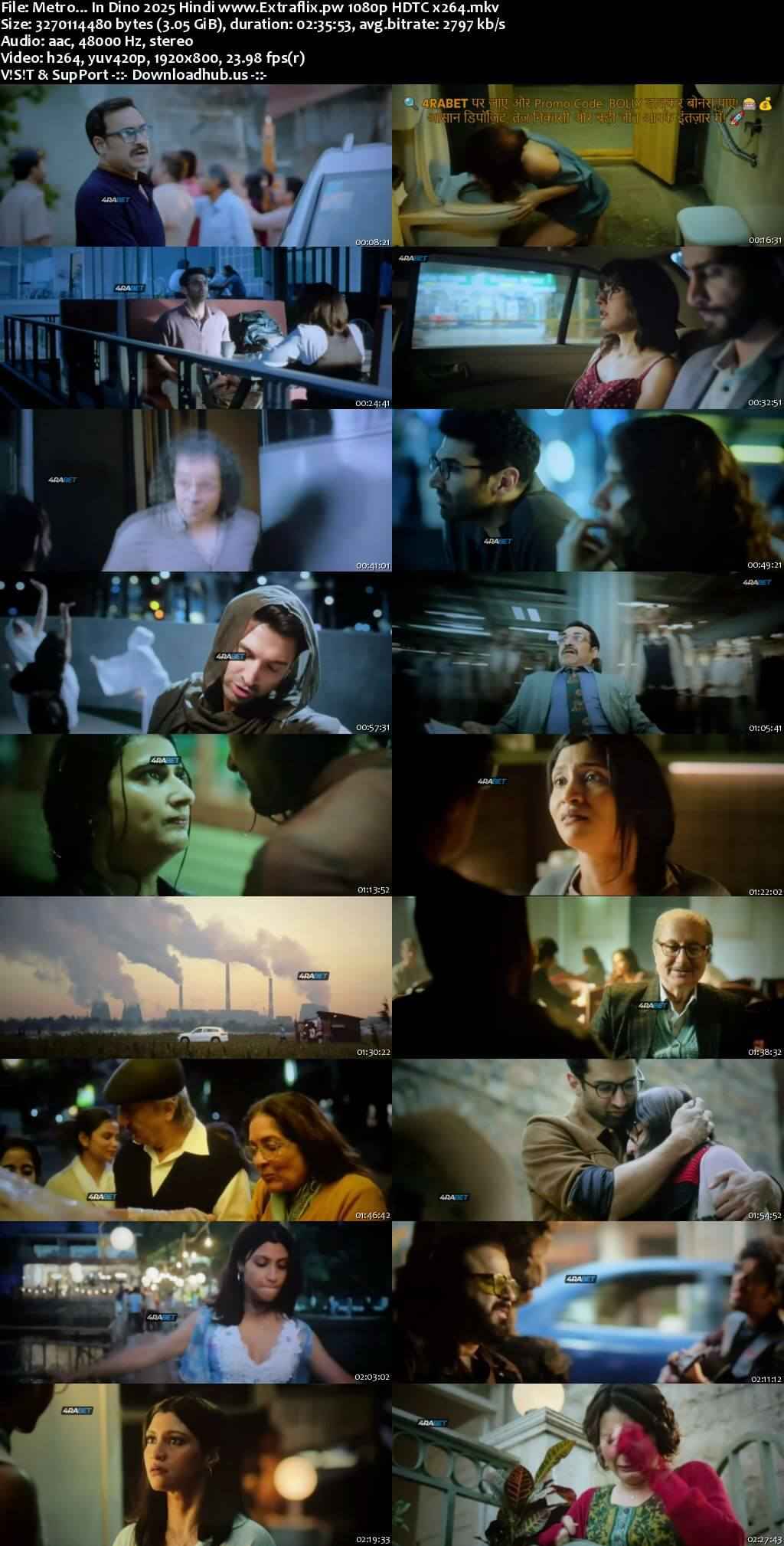 Metro... In Dino 2025 Hindi Movie 1080p 720p 480p HDTC x264 HEVC