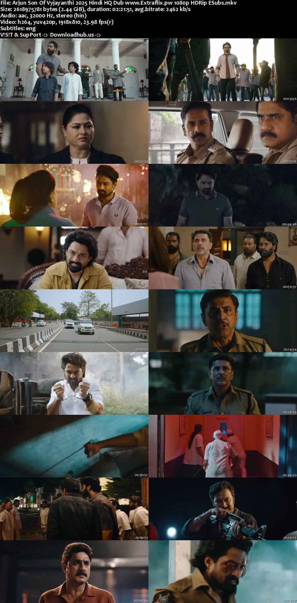 Arjun S/O Vyjayanthi 2025 Hindi HQ Dub Movie DD2.0 1080p 720p 480p HDRip ESubs x264 HEVC