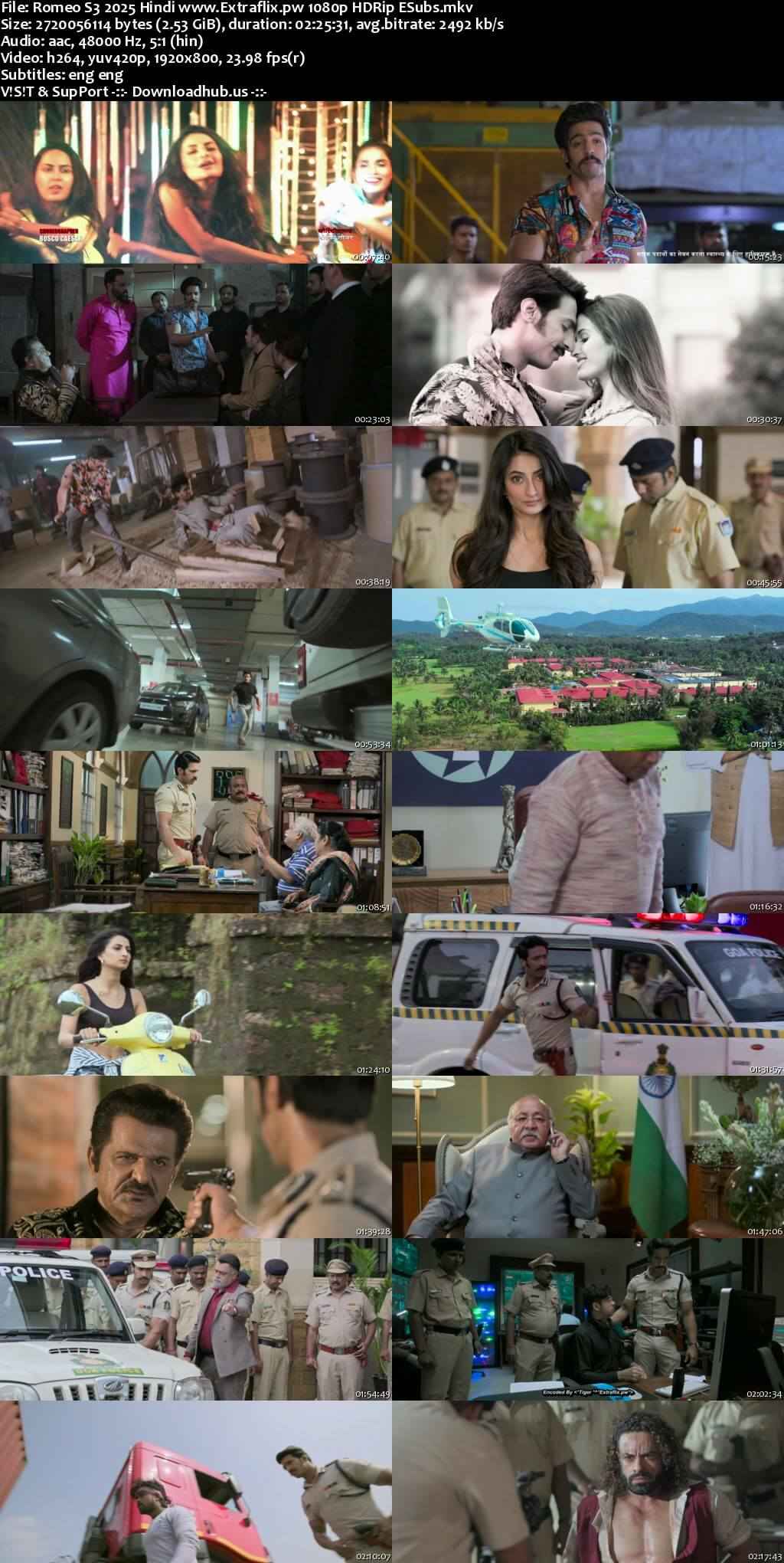 Romeo S3 2025 Hindi Movie DD5.1 1080p 720p 480p HDRip ESubs x264 HEVC