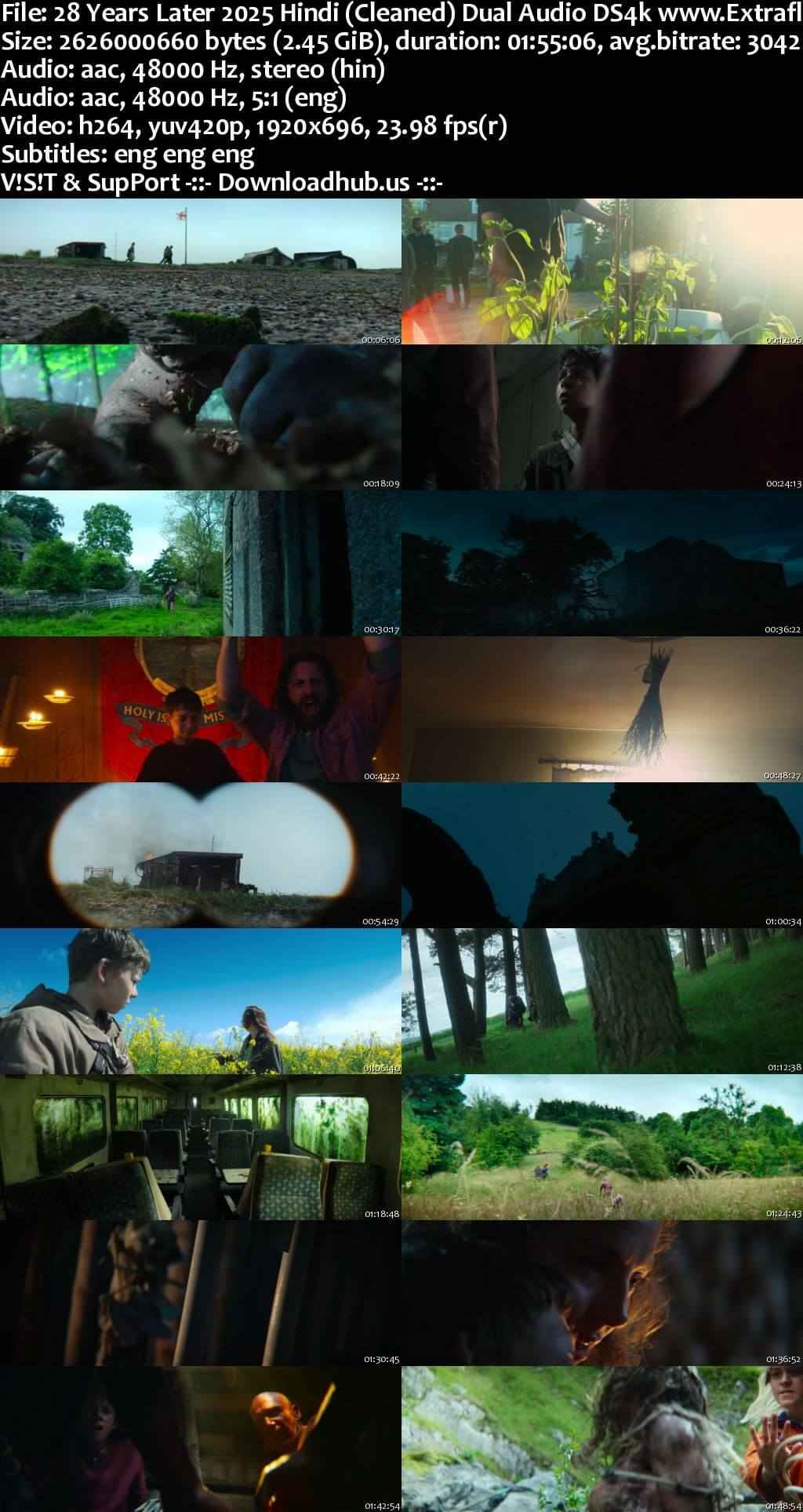 28 Years Later 2025 Hindi (Cleaned) Dual Audio Movie DD2.0 DS4k 4k 1080p 720p 480p Web-DL ESubs x264 HEVC