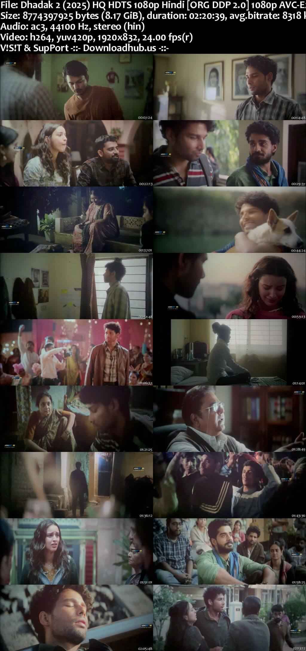 Dhadak 2 2025 Hindi Movie 1080p 720p 480p HDTS x264 HEVC