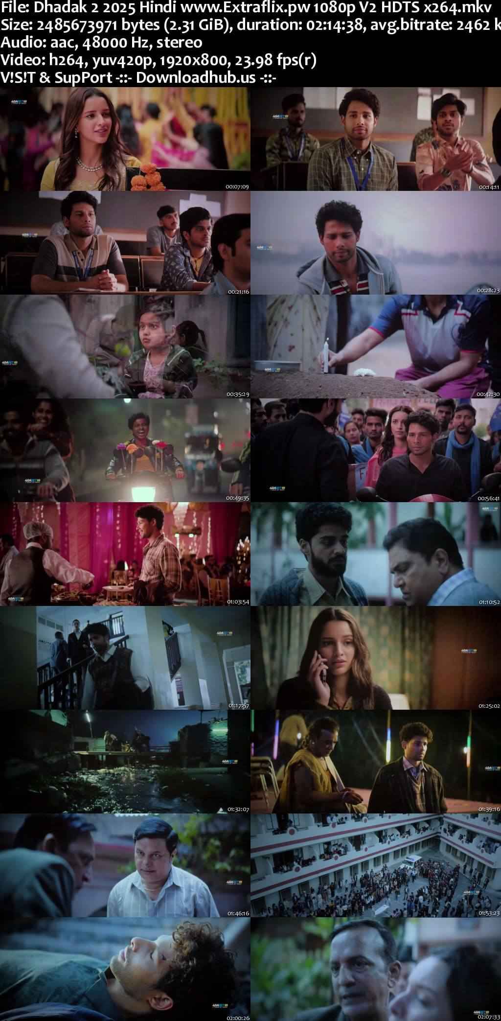 Dhadak 2 2025 Hindi Movie 1080p 720p 480p HDTS x264 HEVC